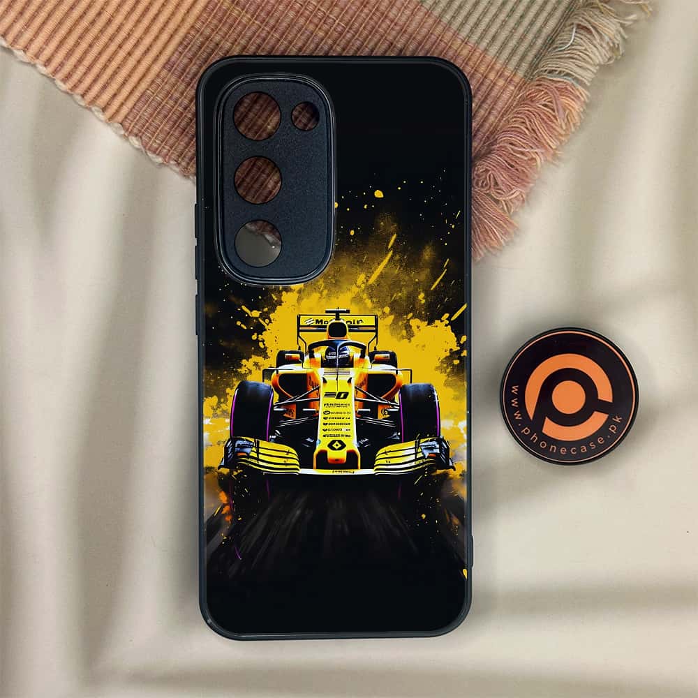 Tecno Spark 40 Pro Plus - Formula 1 Design Series - Premium Metal Printed soft Bumper shock Proof Case
