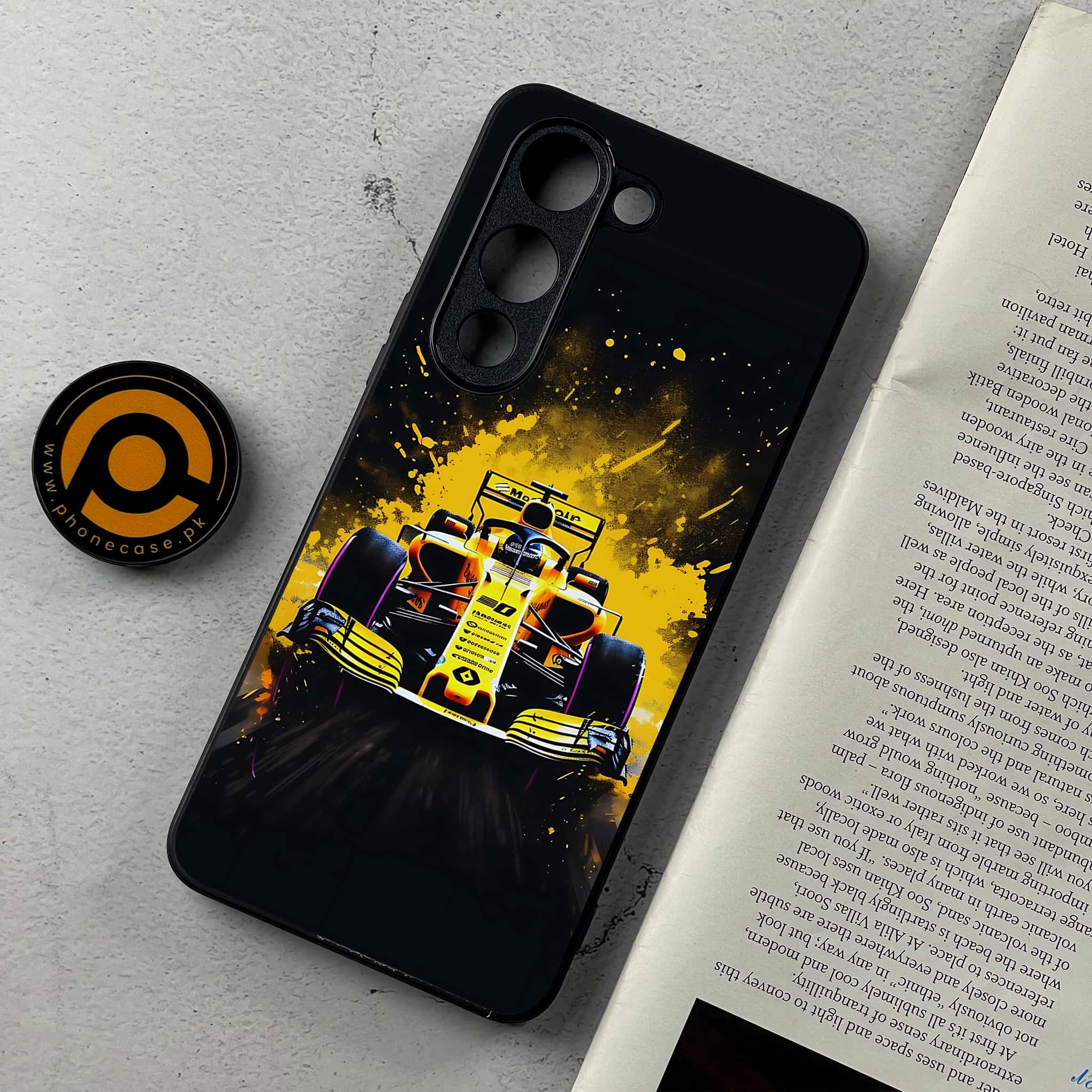 Vivo Y04 - Formula 1 Design - Premium Metal Printed Soft Bumper Shockproof Case