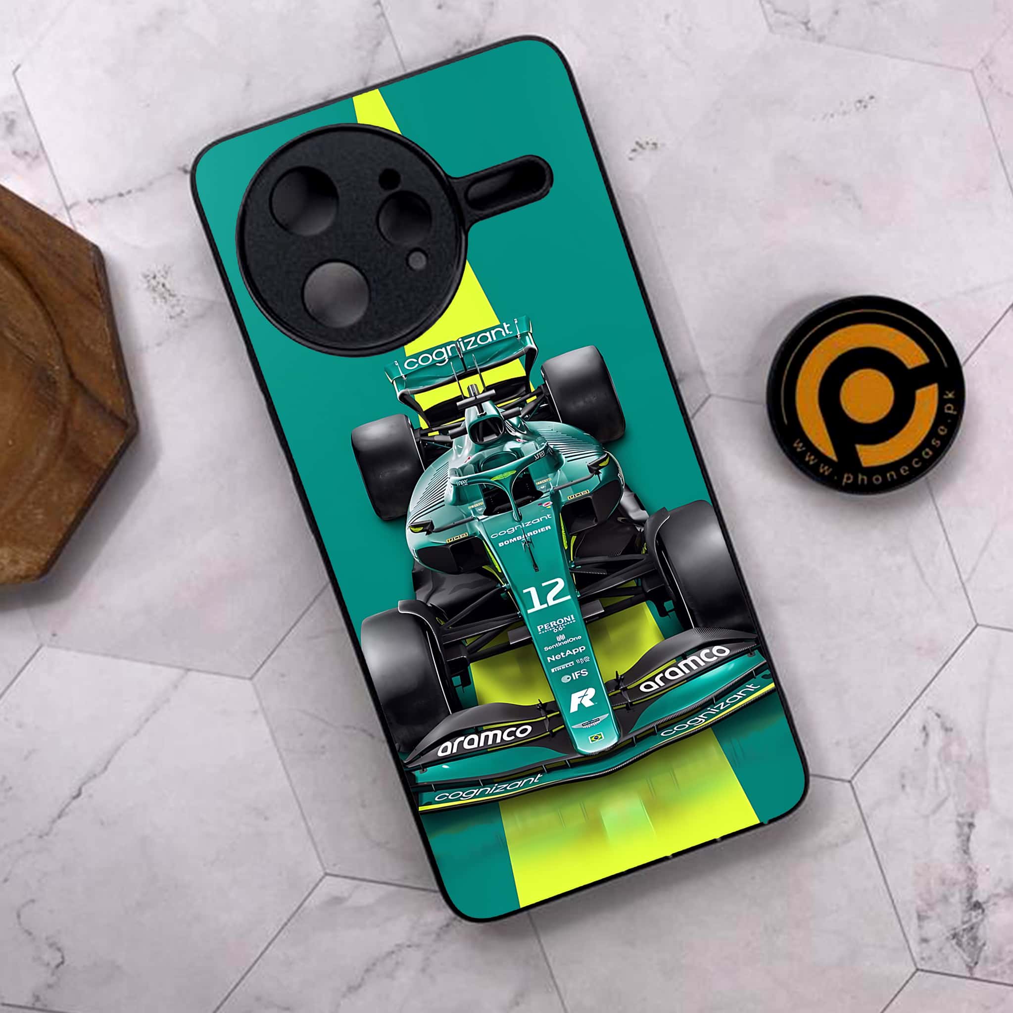 Xiaomi Poco F7 Ultra 5G - Formula 1 Design Series - Premium Metal Printed soft Bumper shock Proof Case