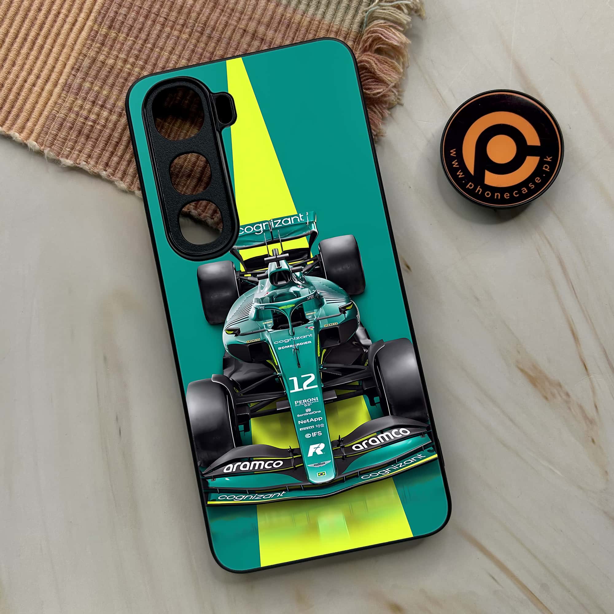 Vivo Y400 - Formula 1 Design Series - Premium Metal Printed soft Bumper shock Proof Case