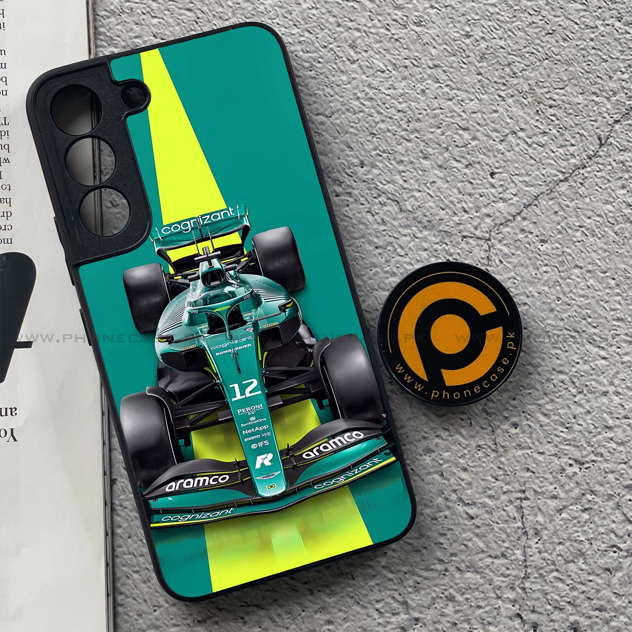 Samsung Galaxy S22 - Formula 1 Design Series - Premium Metal Printed soft Bumper shock Proof Case