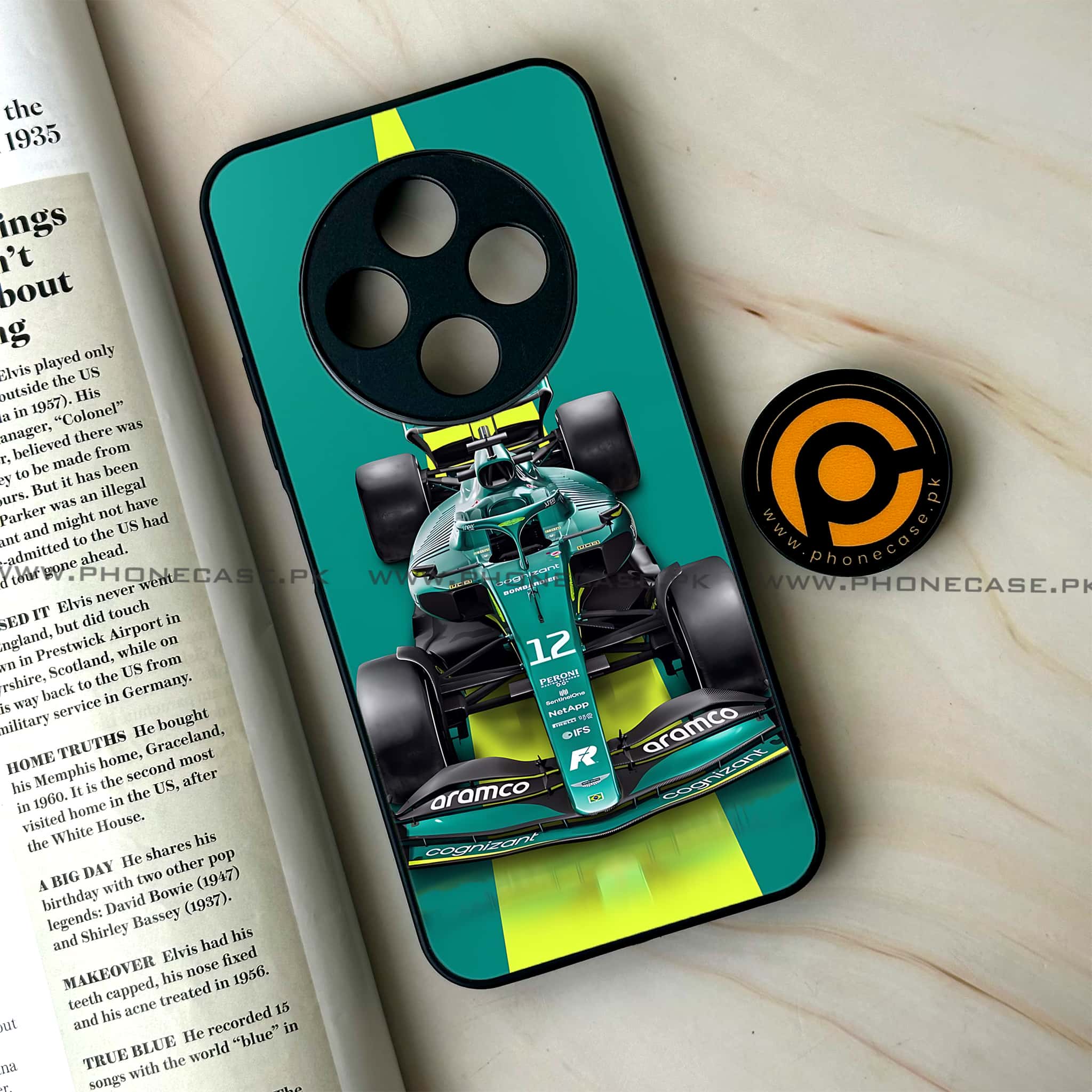 Oppo F27 Pro - Formula 1 Design Series - Premium Metal Printed soft Bumper Shock Proof Case