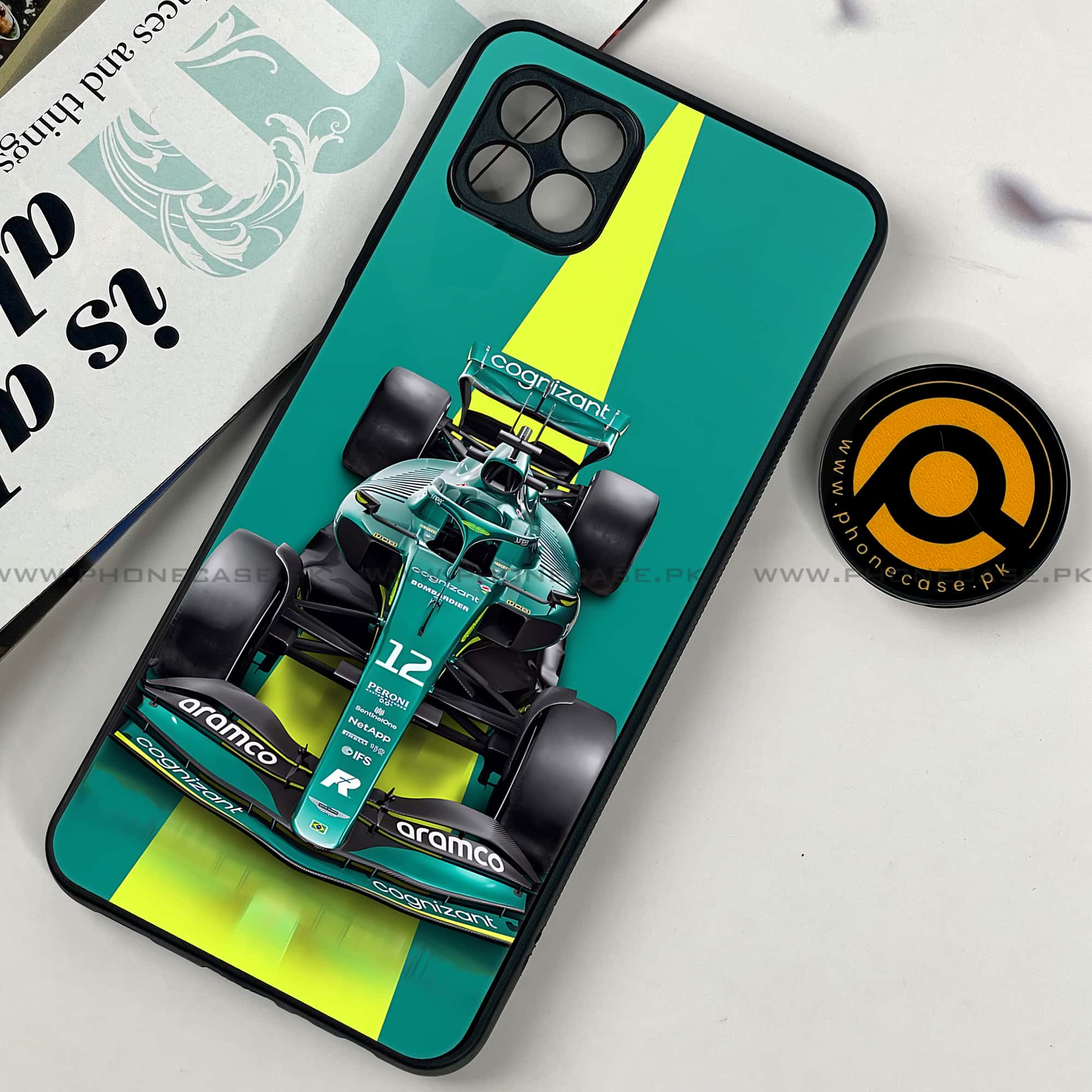 Samsung Galaxy A22 - Formula 1 Design - Premium Printed Metal soft Bumper shock Proof Case