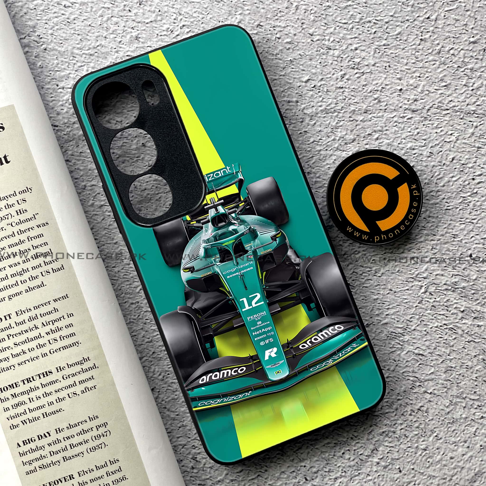 Vivo Y19s Pro - Formula 1 Design - Premium Metal Printed soft Bumper shock Proof Case