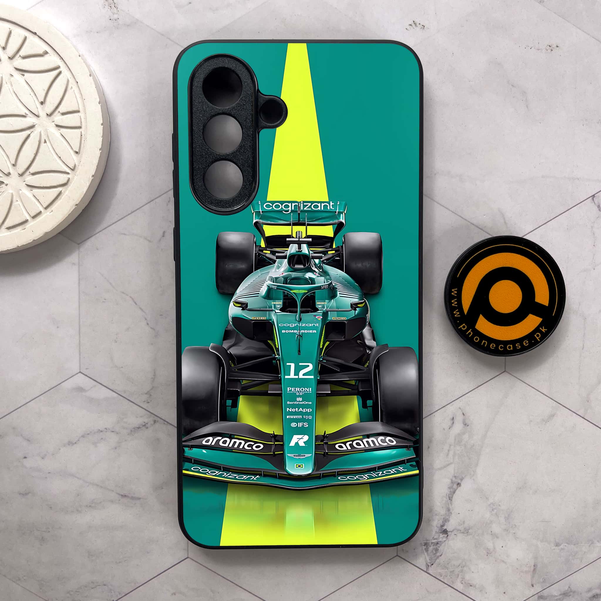 Samsung Galaxy A26 5G - Formula 1 Design Series - Premium Metal Printed soft Bumper shock Proof Case