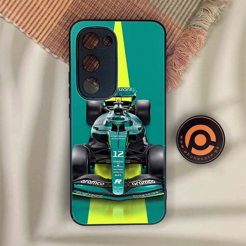 Tecno Spark 40 Pro Plus - Formula 1 Design Series - Premium Metal Printed soft Bumper shock Proof Case