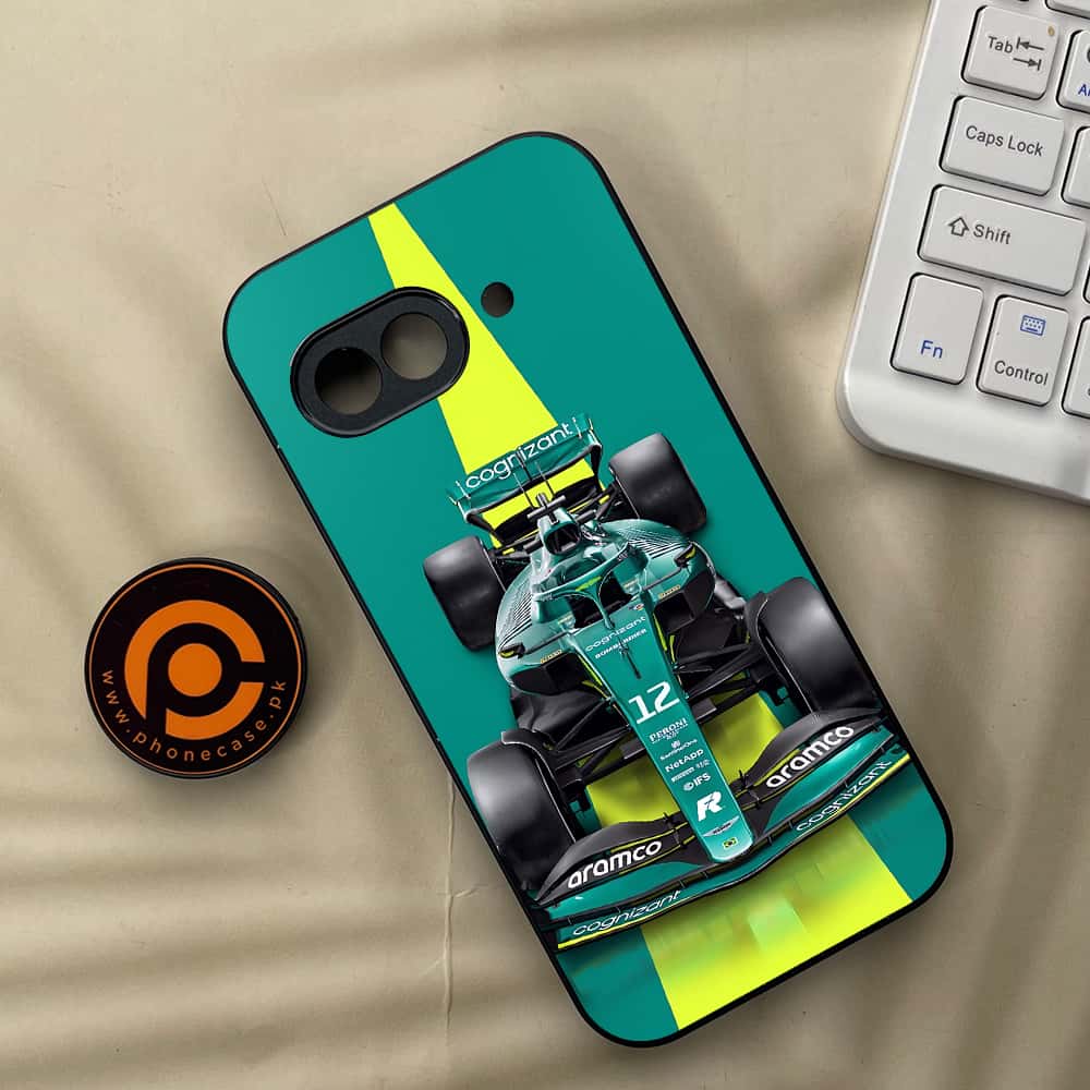 Google Pixel 9a - Formula 1 Design Series - Premium Metal Printed soft Bumper Shock Proof Case