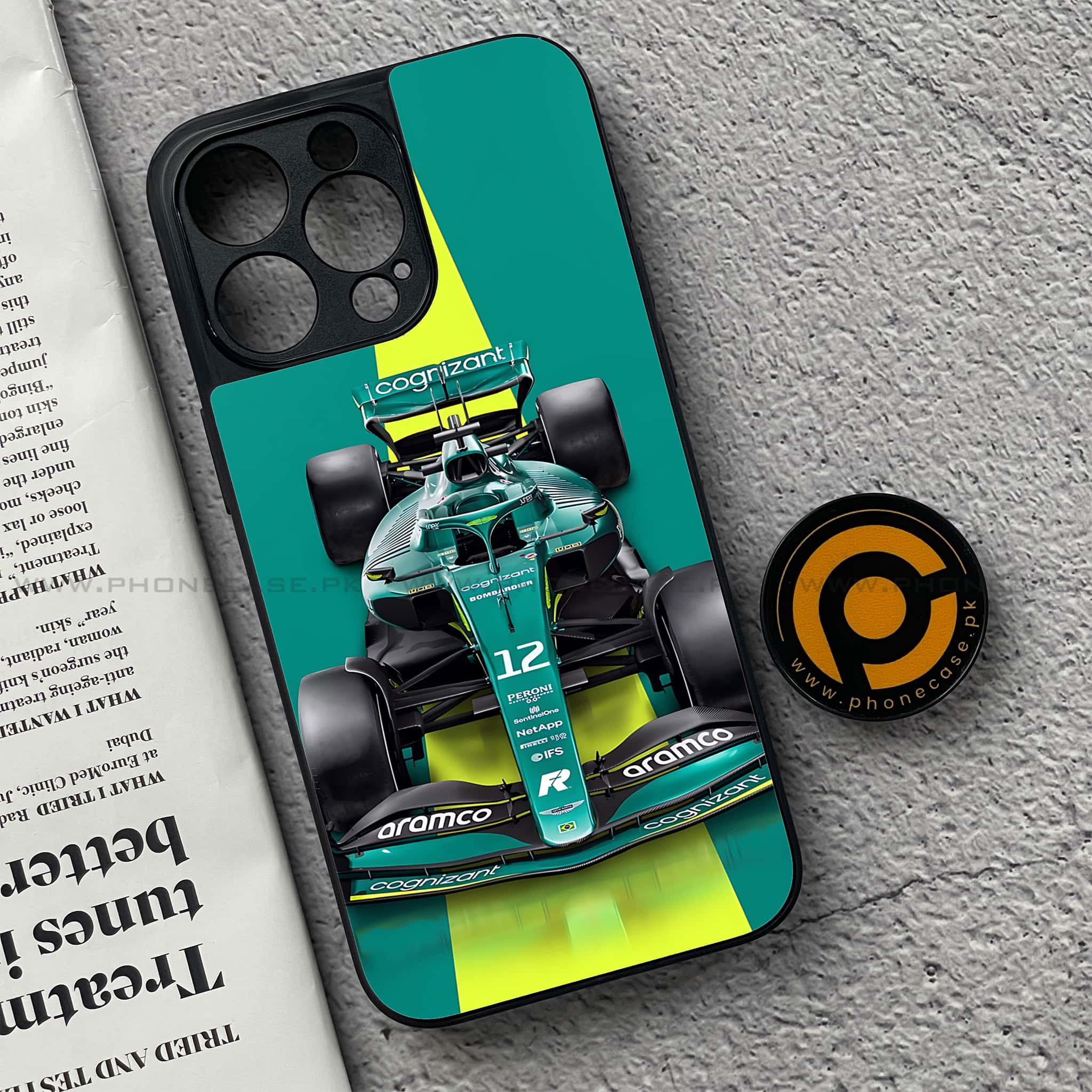 iPhone 15 Pro - Formula 1 Design Series - Premium Metal Printed soft Bumper shock Proof Case
