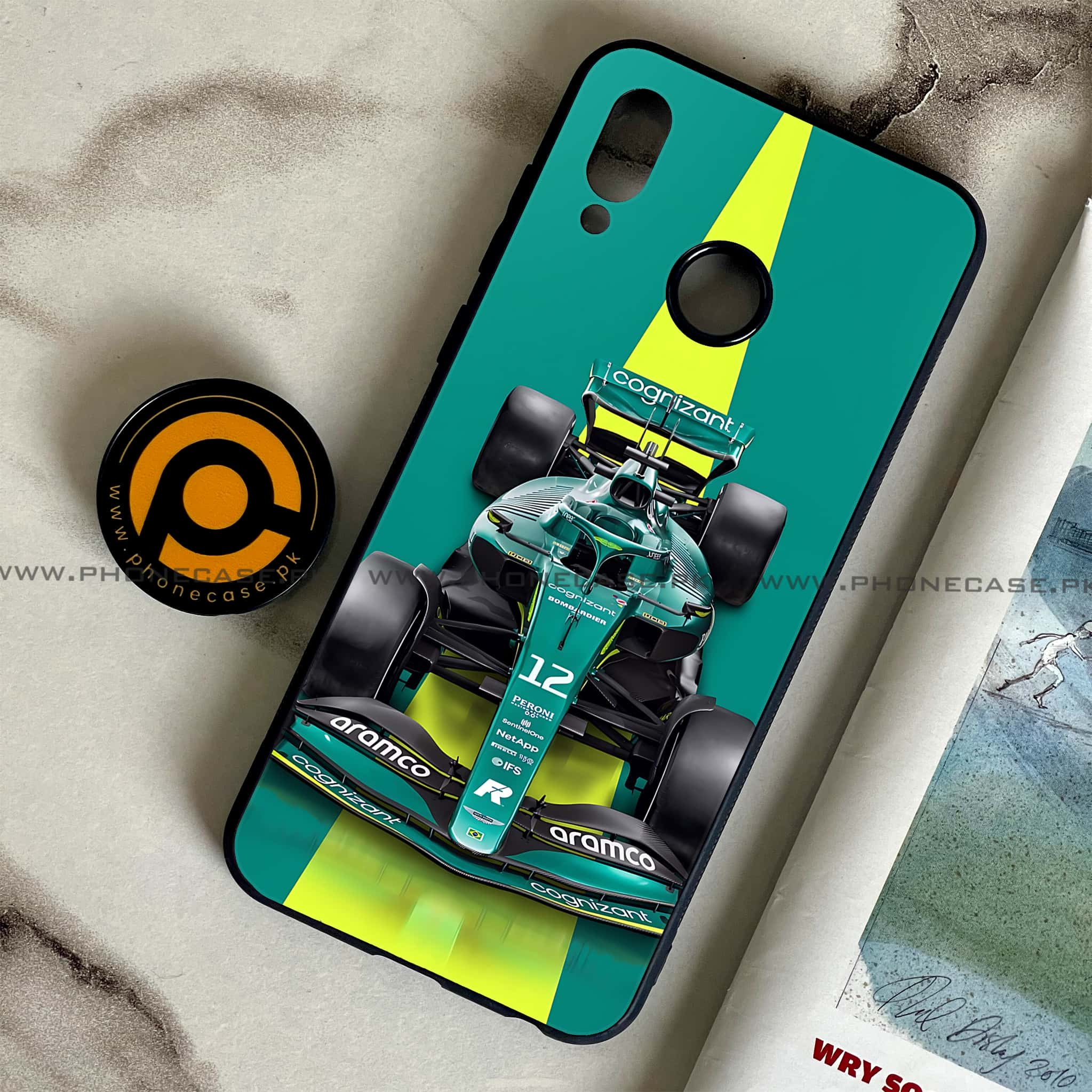 Huawei Honor Play - Formula 1 Design - Premium Printed Glass soft Bumper shock Proof Case