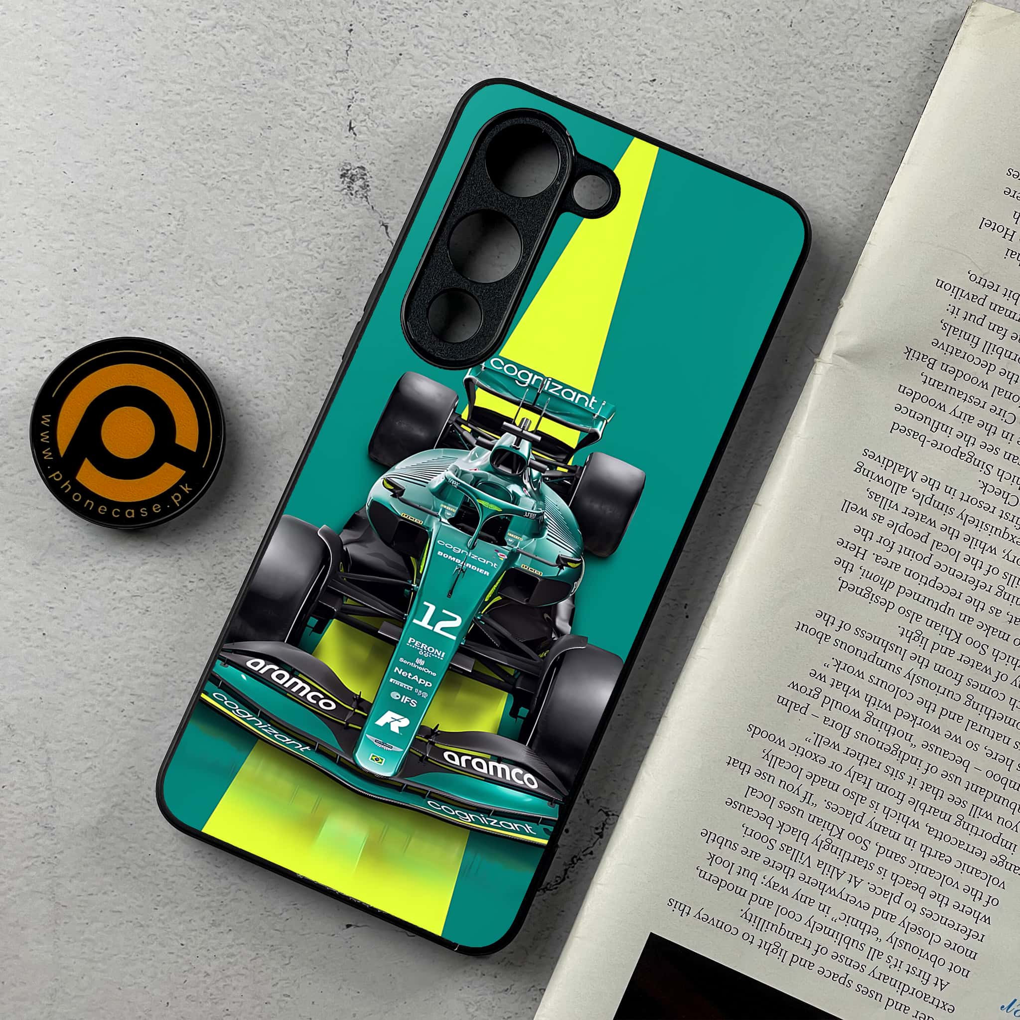 Vivo Y04 - Formula 1 Design - Premium Metal Printed Soft Bumper Shockproof Case