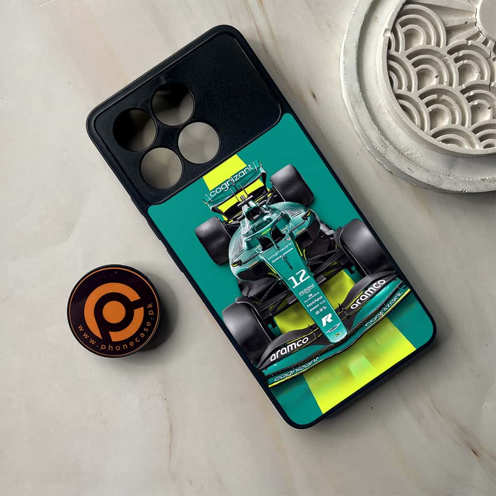 Xiaomi Poco F6 Pro - Formula 1 Design Series - Premium Metal Printed soft Bumper shock Proof Case