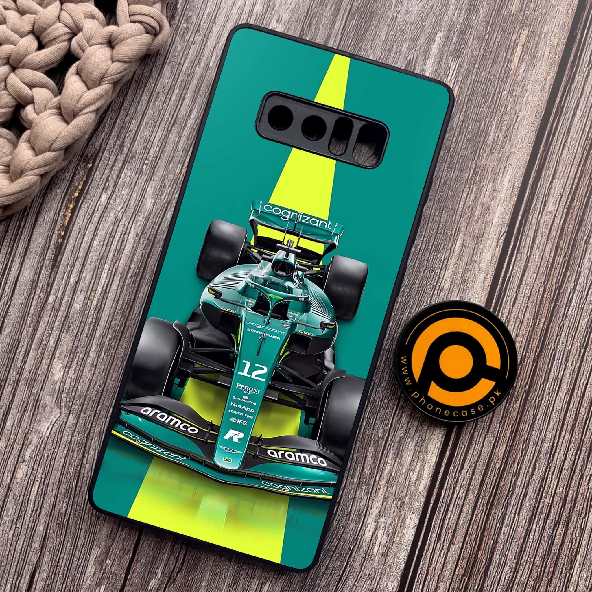 Samsung Galaxy Note 8 - Formula 1 Design Series - Premium Metal Printed soft Bumper shock Proof Case