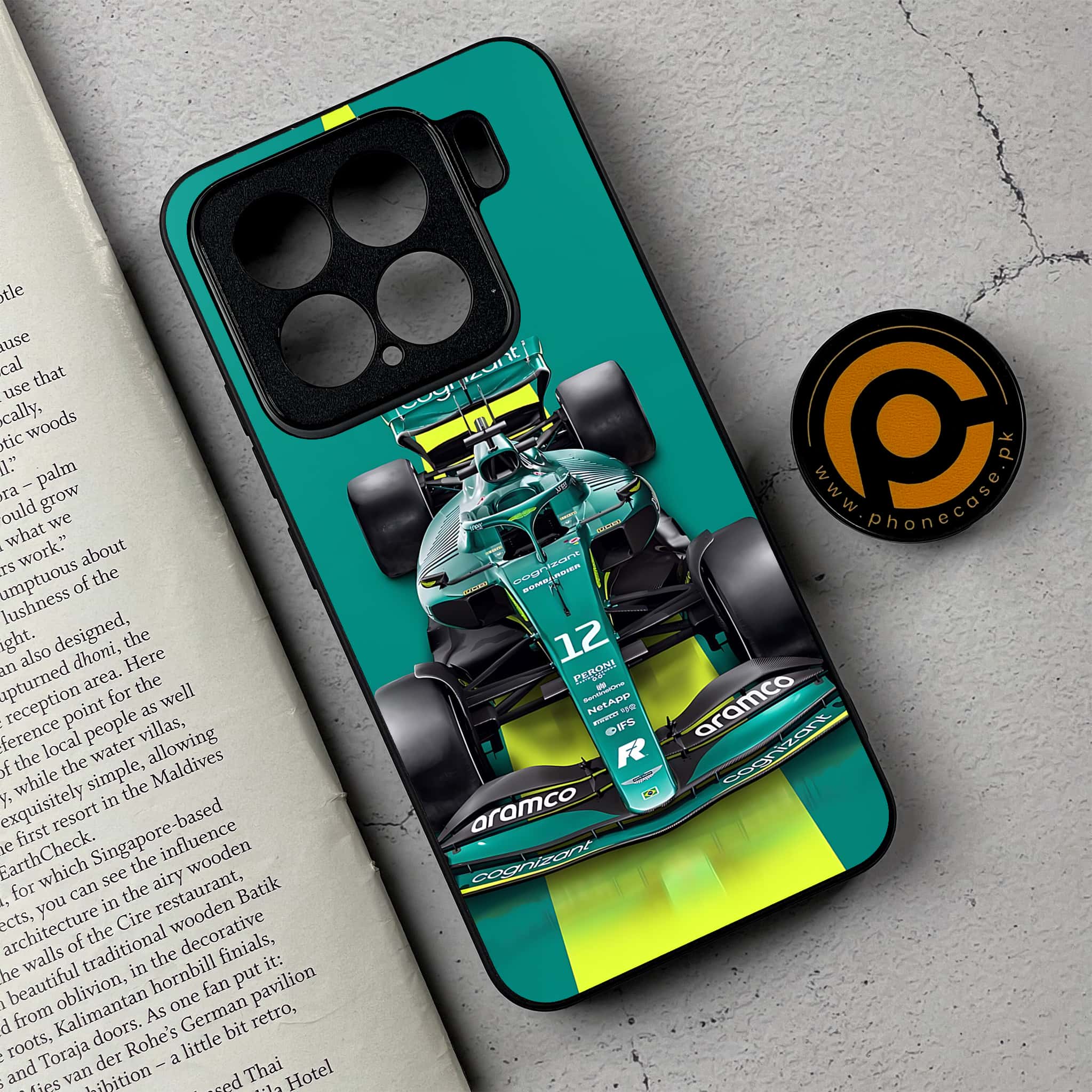 Xiaomi 15 - Formula 1 Design - Premium Metal Printed soft Bumper shock Proof Case