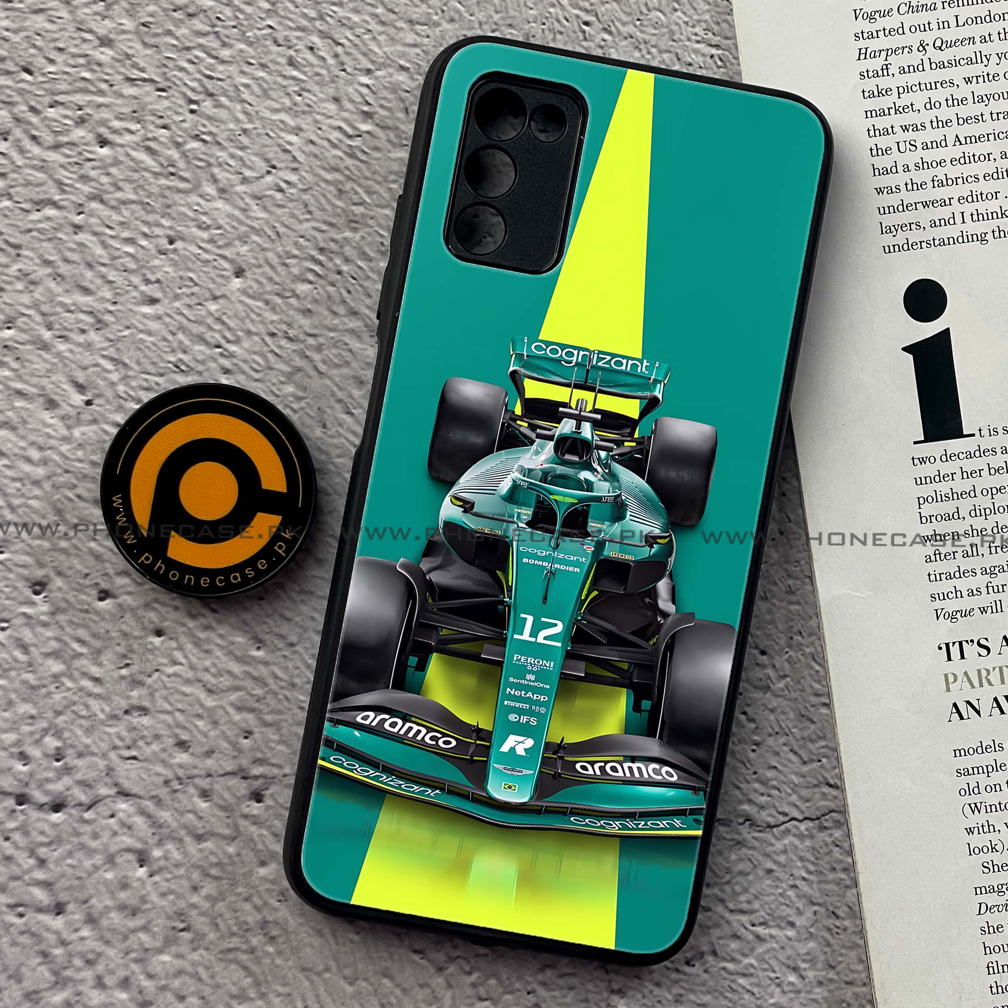 Samsung Galaxy A02s - Formula 1 Design Series - Premium Printed Metal soft Bumper shock Proof Case