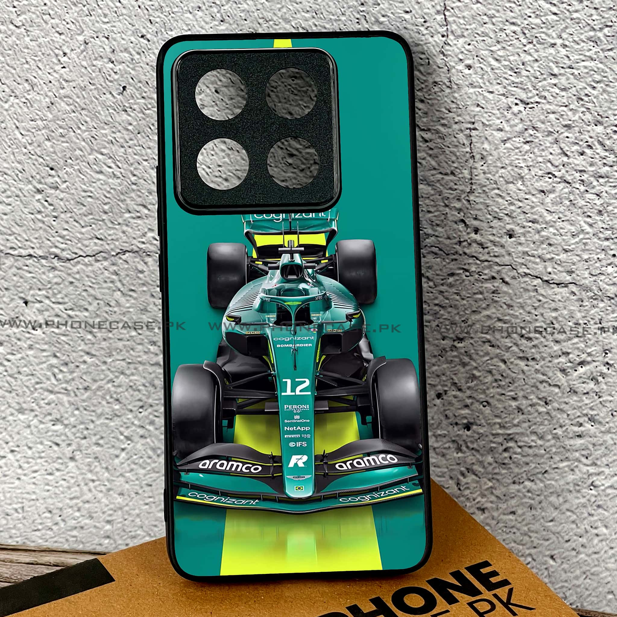 Xiaomi 14T Pro - Formula 1 Design - Premium Printed Glass soft Bumper shock Proof Case