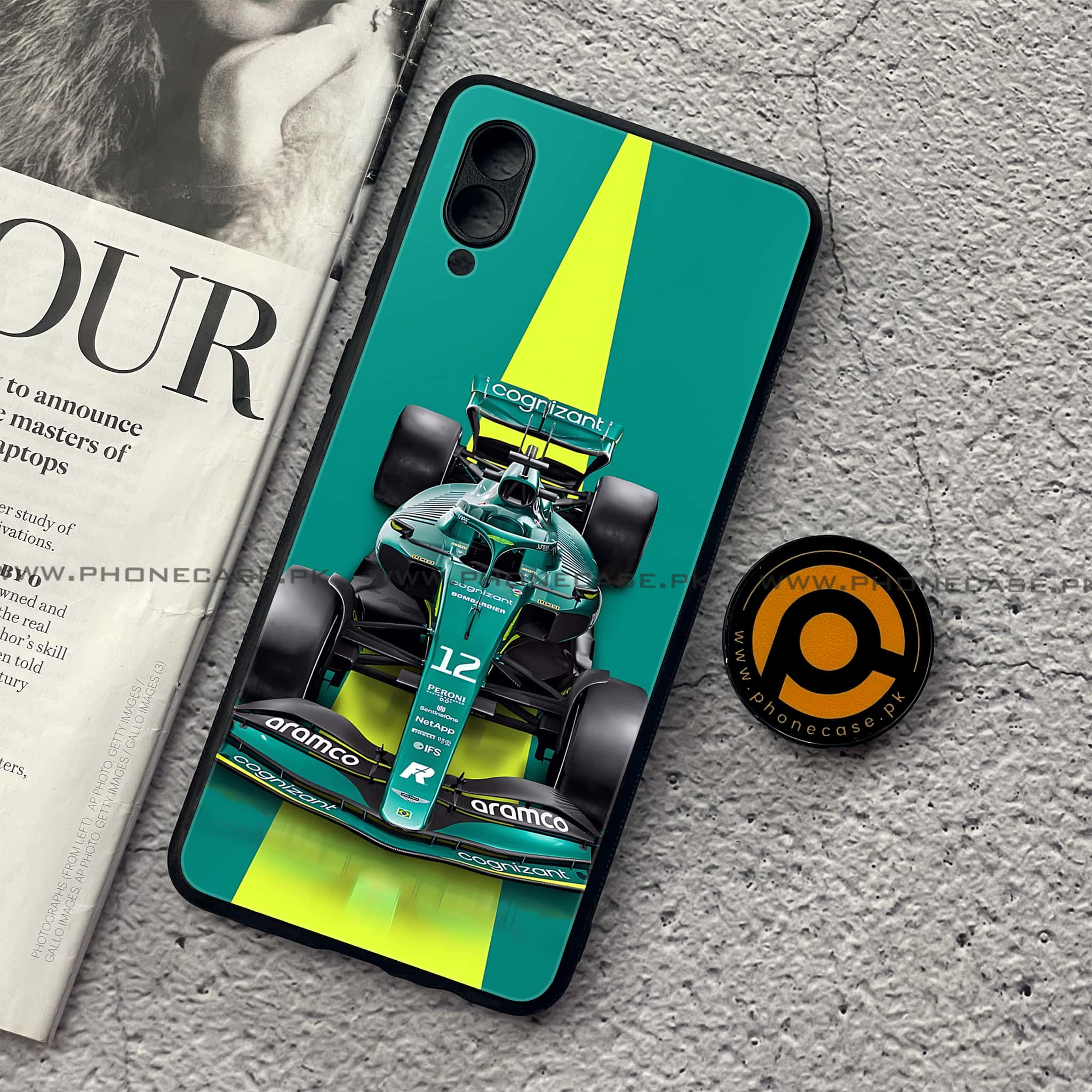 Samsung Galaxy A02 - Formula 1 Design Series - Premium Printed Metal soft Bumper shock Proof Case