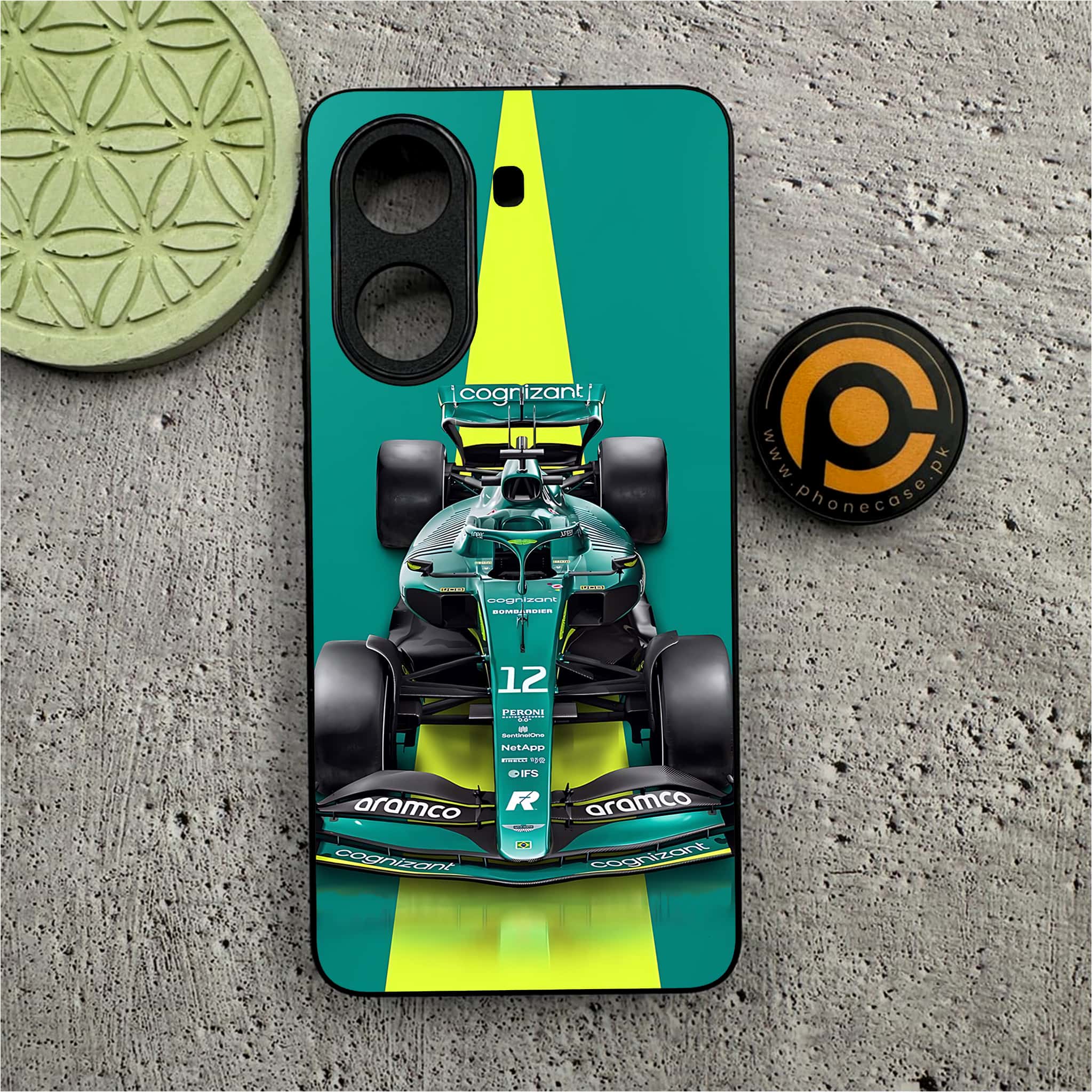 Xiaomi Poco X7 Pro 5G - Formula 1 Design Series - Premium Metal  Printed soft Bumper shock Proof Case