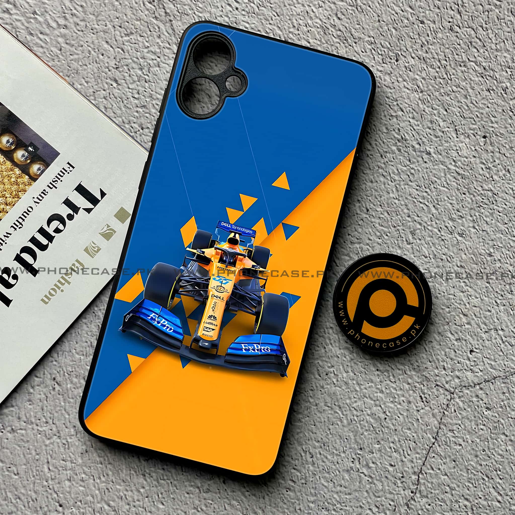Samsung Galaxy A05 - Formula 1 Design Series - Premium Metal Printed soft Bumper shock Proof Case