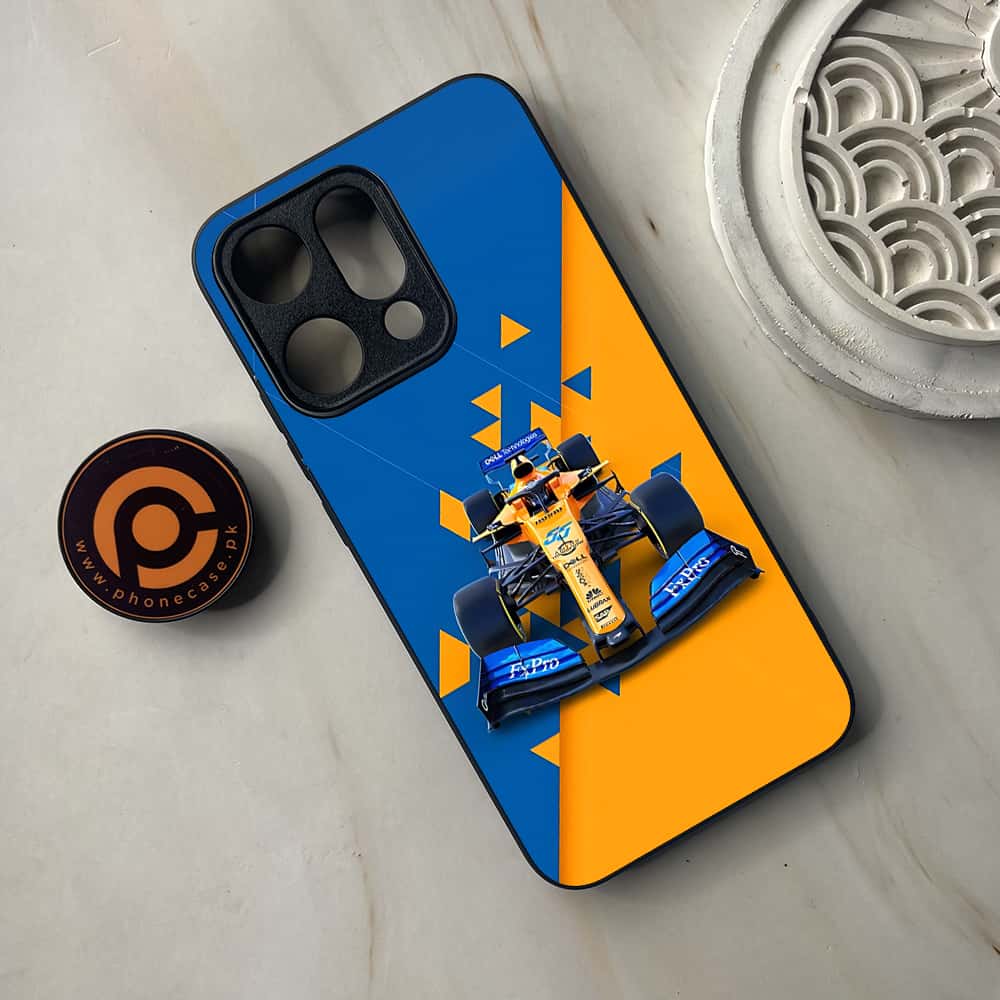Oppo Reno 14 5G - Formula 1 Design Series - Premium Metal Printed soft Bumper shock Proof Case