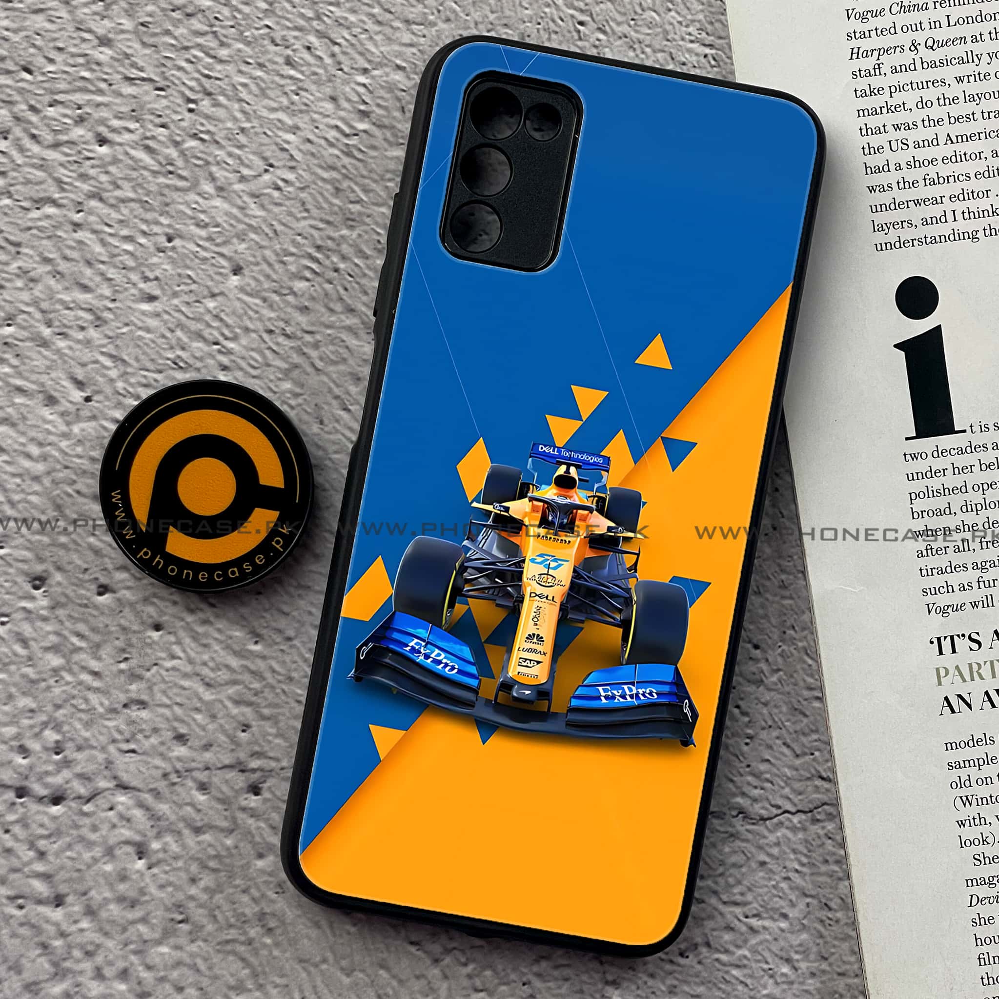 Samsung Galaxy A03s -  Formula 1 Design - Premium Printed Metal soft Bumper shock Proof Case