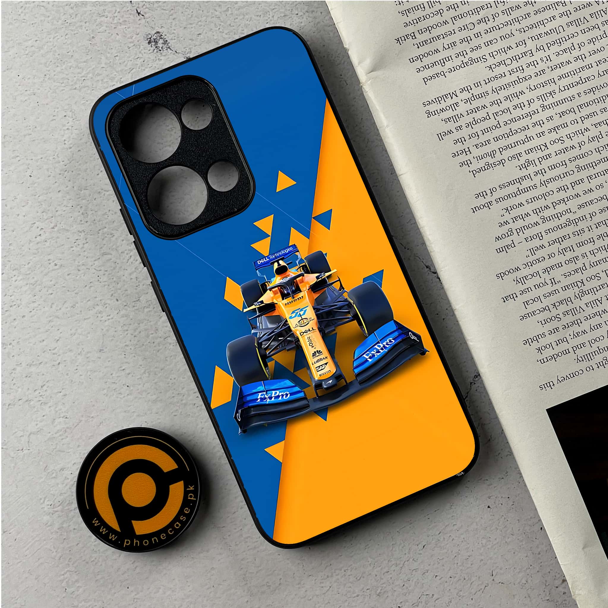 Oppo Reno 13 - Formula 1 Design Series - Premium Metal Printed Soft Bumper Shockproof Case