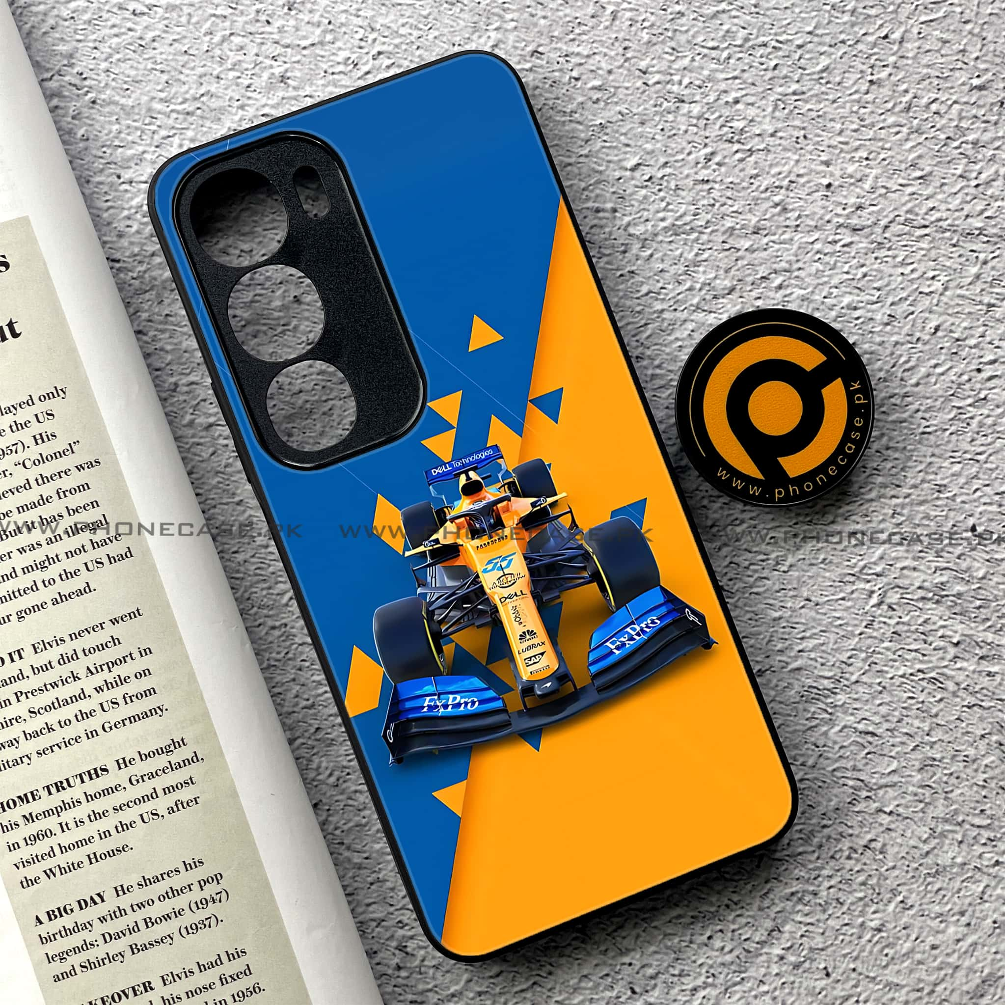 Vivo Y19s - Formula 1 Design - Premium Printed Glass soft Bumper shock Proof Case