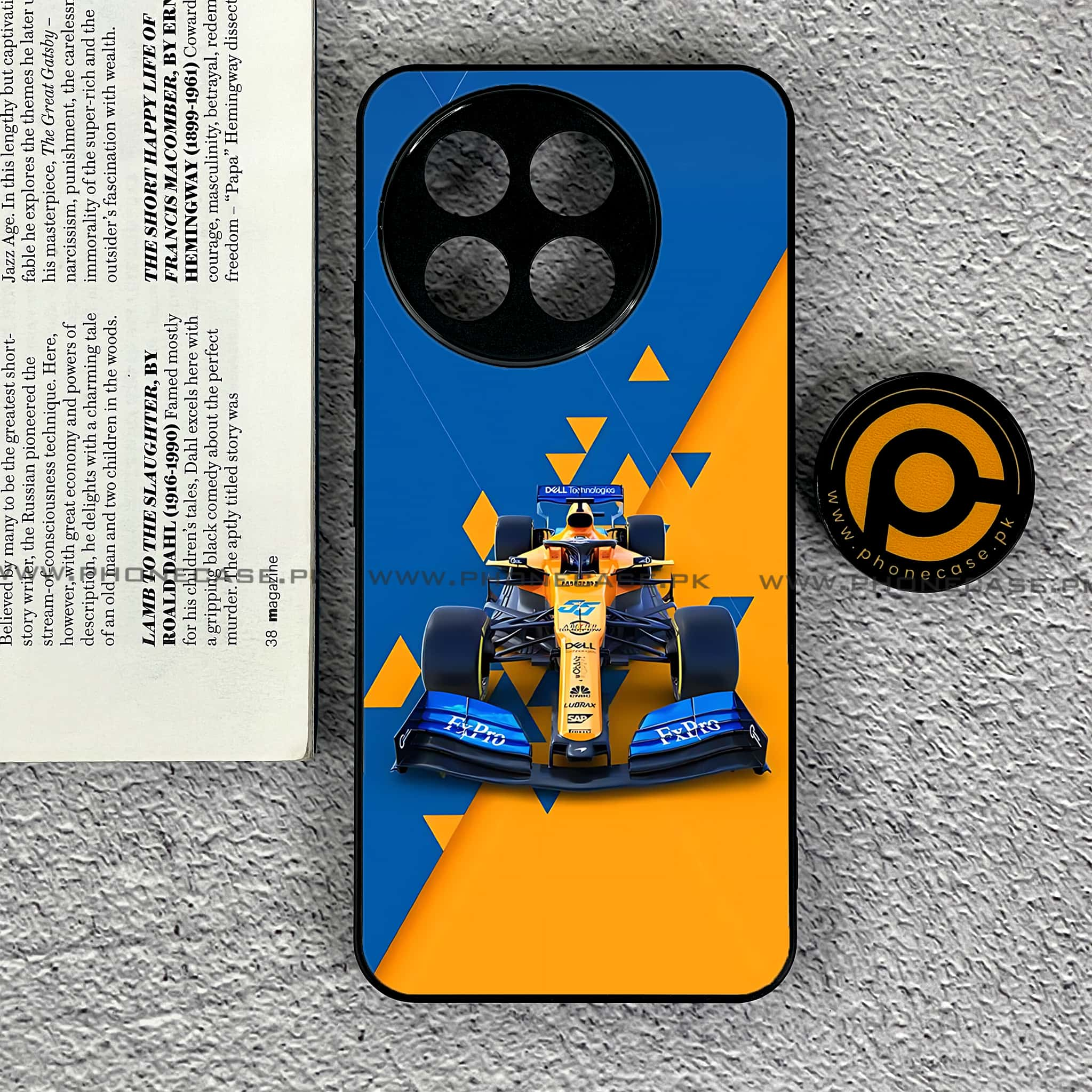 Tecno Spark 30 Pro - Formula 1 Design Series - Premium Printed Glass soft Bumper shock Proof Case