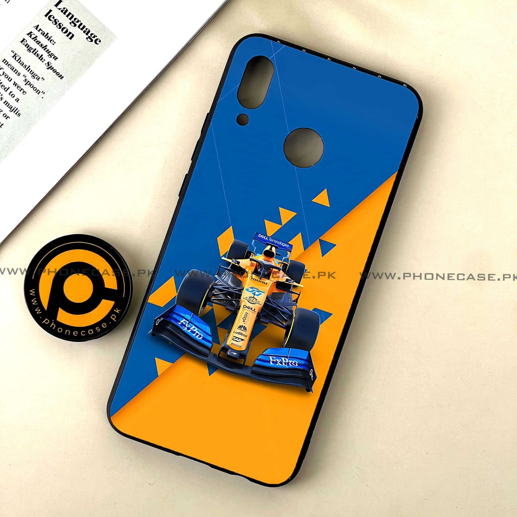 Huawei Nova 3 - Formula 1 Design Series - Premium Printed Glass soft Bumper shock Proof Case