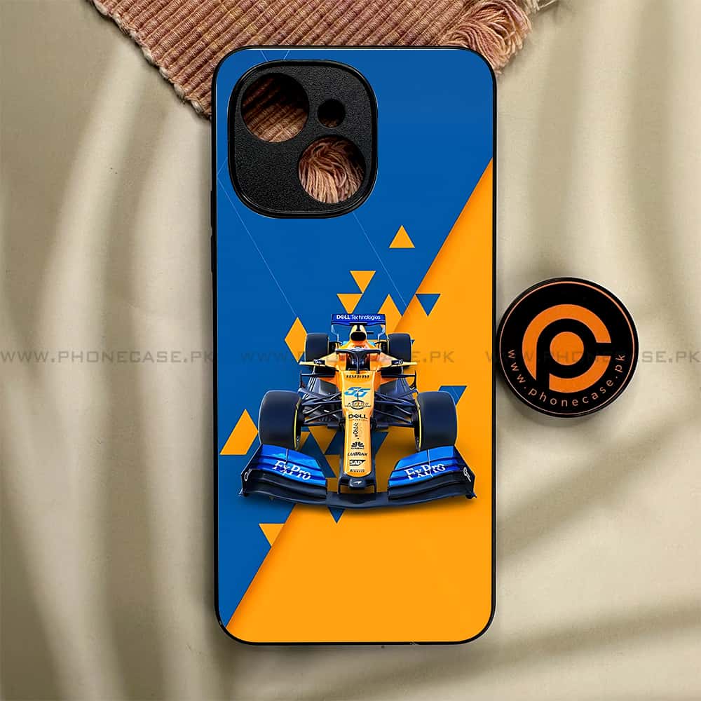 Tecno Spark 40C - Formula 1 Design Series - Premium Metal Printed soft Bumper shock Proof Case