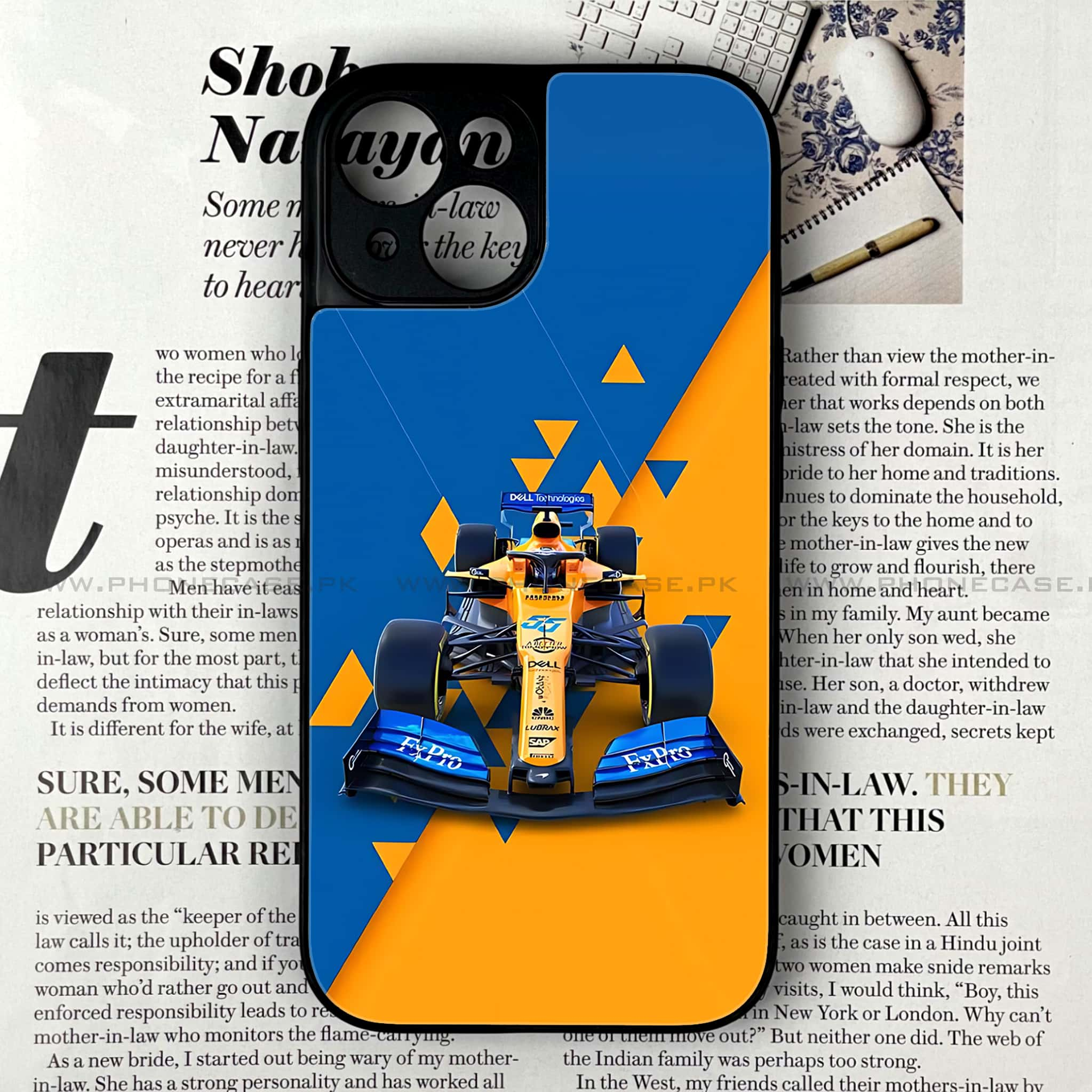 iPhone 14 - Formula 1 Design - Premium Printed Glass soft Bumper shock Proof Case