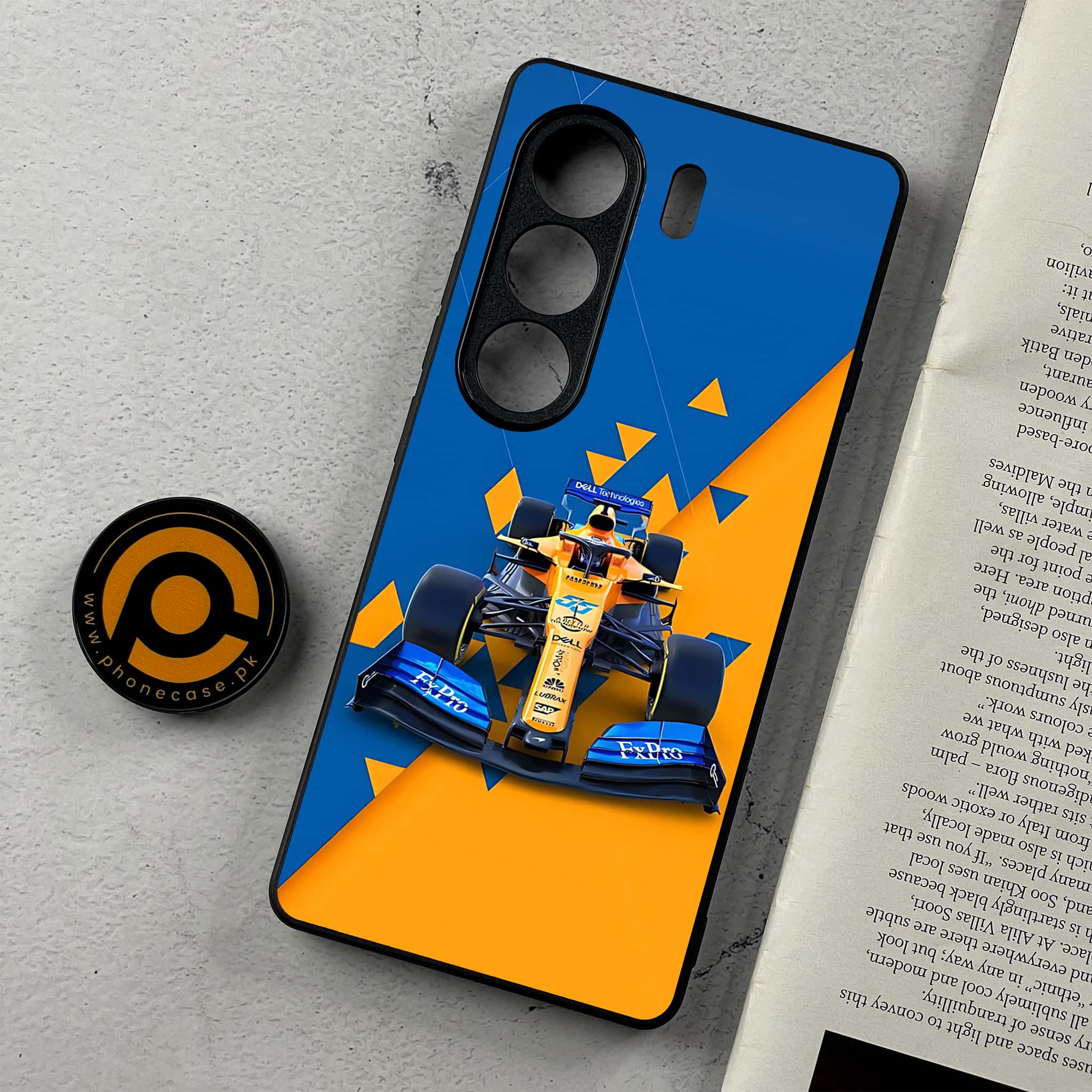 Tecno Camon 40 - Formula 1 Design Series - Premium Metal Printed Soft Bumper Shockproof Case