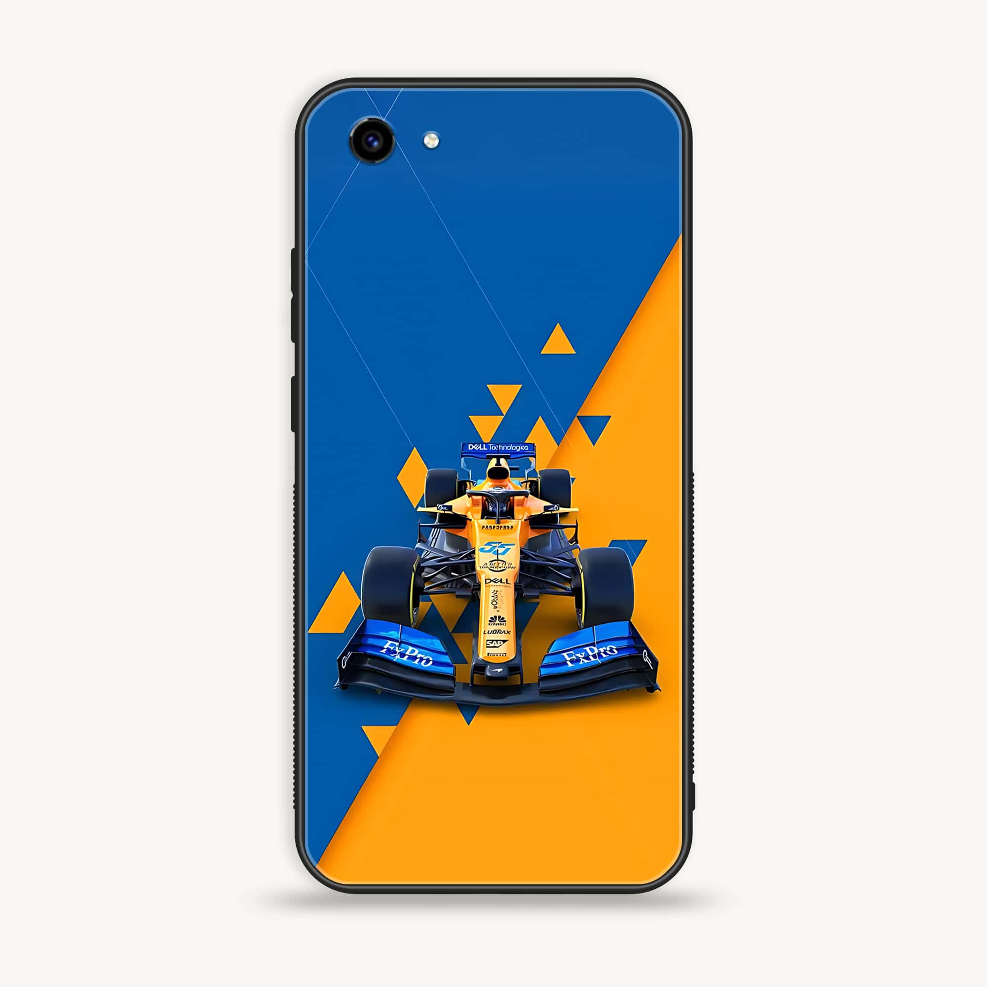 Vivo Y83 - Formula 1 Design Series - Premium Printed Glass soft Bumper shock Proof Case