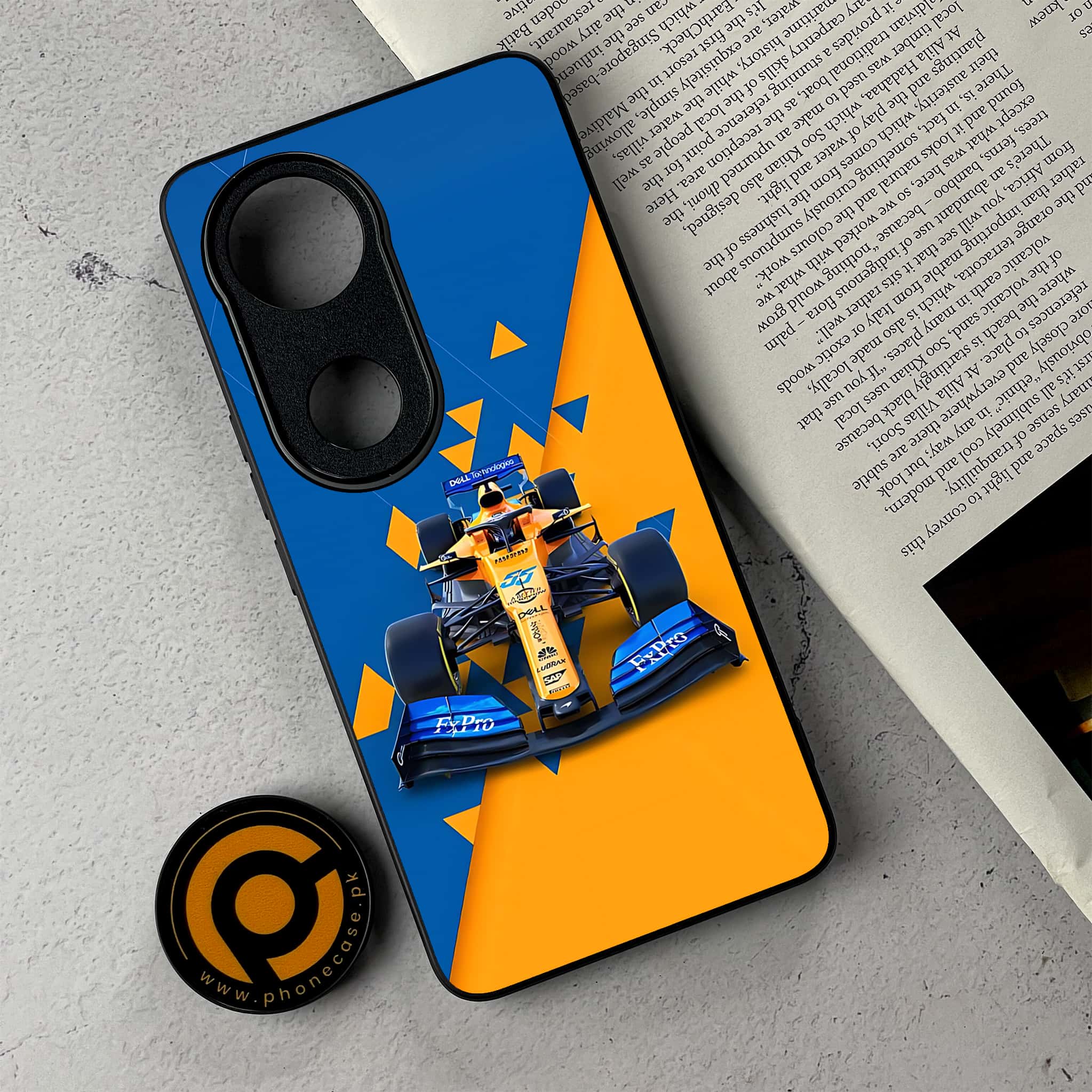 Vivo V50 - Formula 1 Design - Premium Metal Printed Soft Bumper Shockproof Case