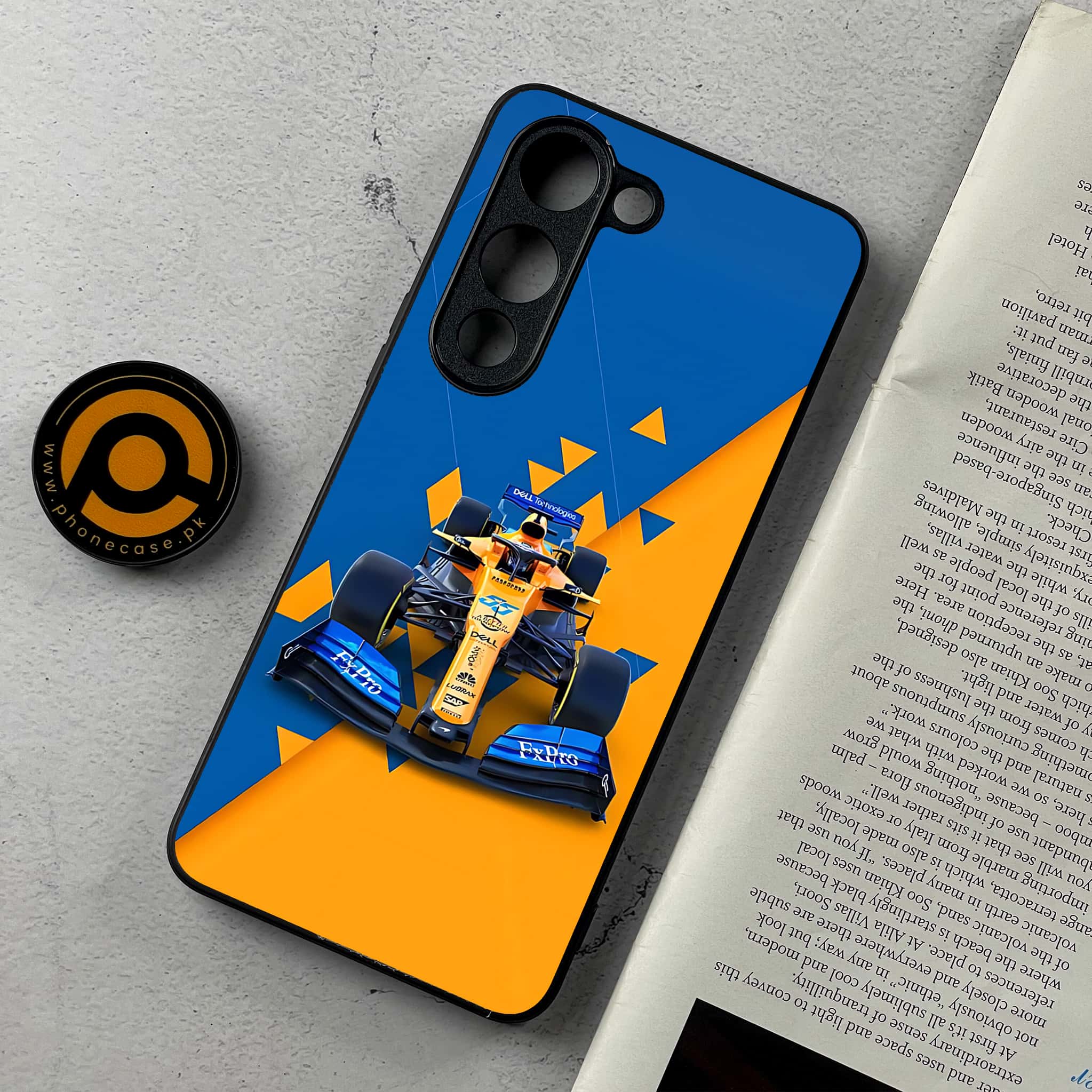 Vivo Y04 - Formula 1 Design - Premium Metal Printed Soft Bumper Shockproof Case