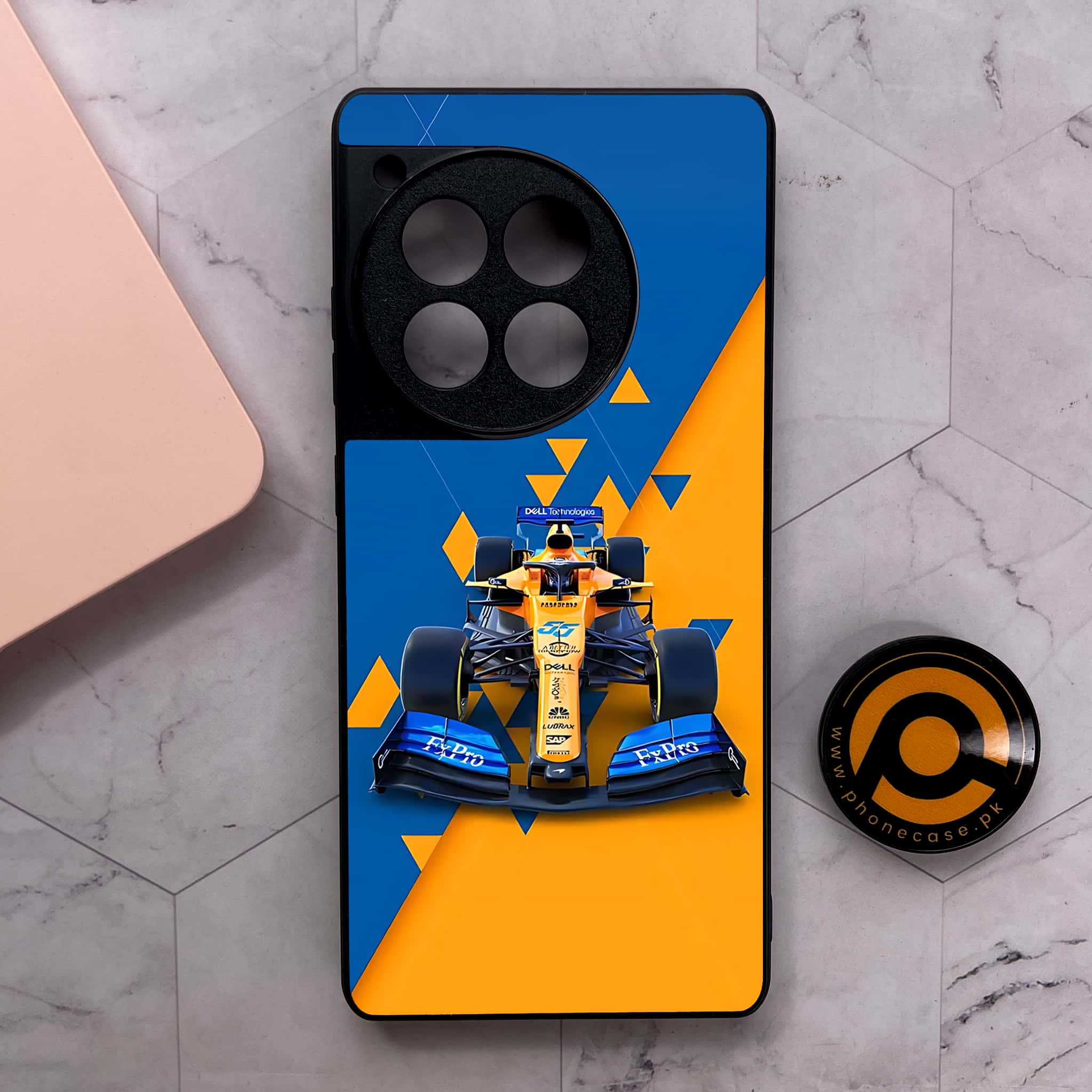 OnePlus 12R - Formula 1 Design Series - Premium Metal Printed soft Bumper shock Proof Case