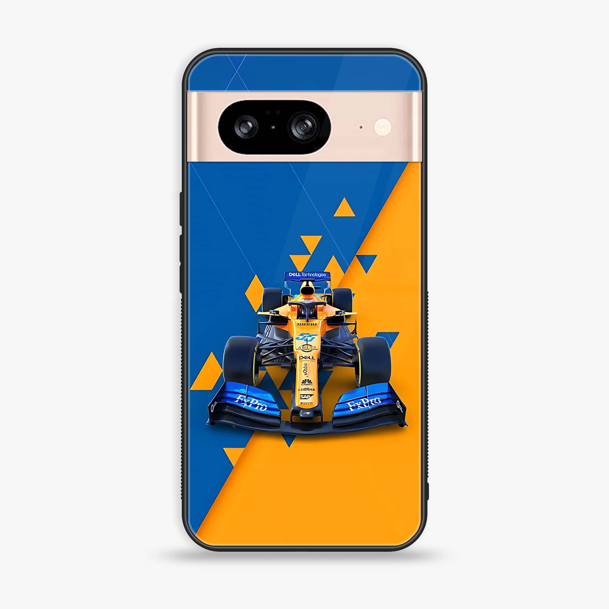 Google Pixel 8 - Formula 1 Design Series - Premium Metal Printed soft Bumper Shock Proof Case