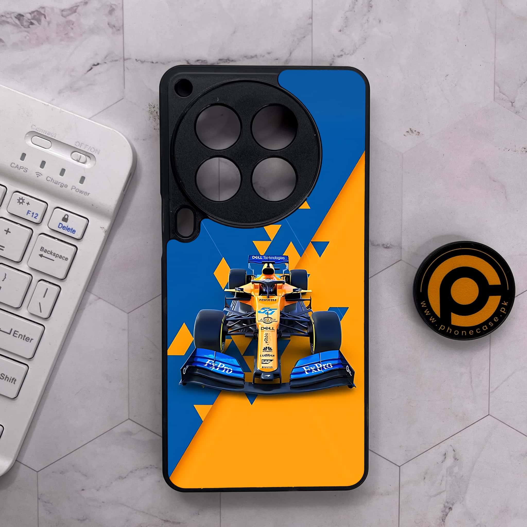 Tecno Camon 30 Premier - Formula 1 Design Series - Premium Metal Printed soft Bumper shock Proof Case