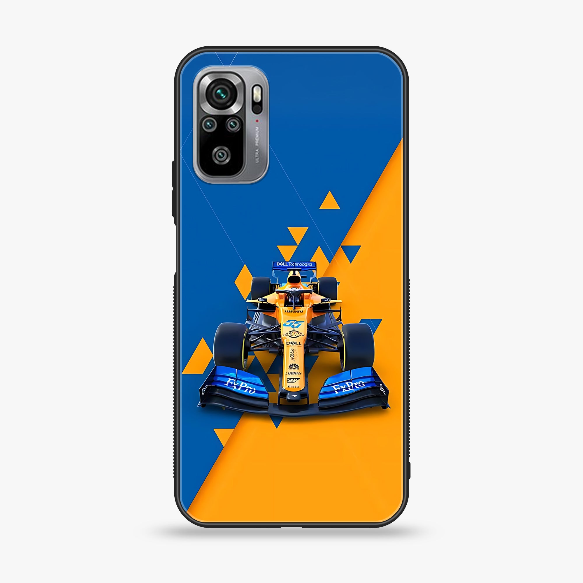 Xiaomi Redmi Note 10S- Formula 1 Design Series - Premium Printed Glass soft Bumper shock Proof Case