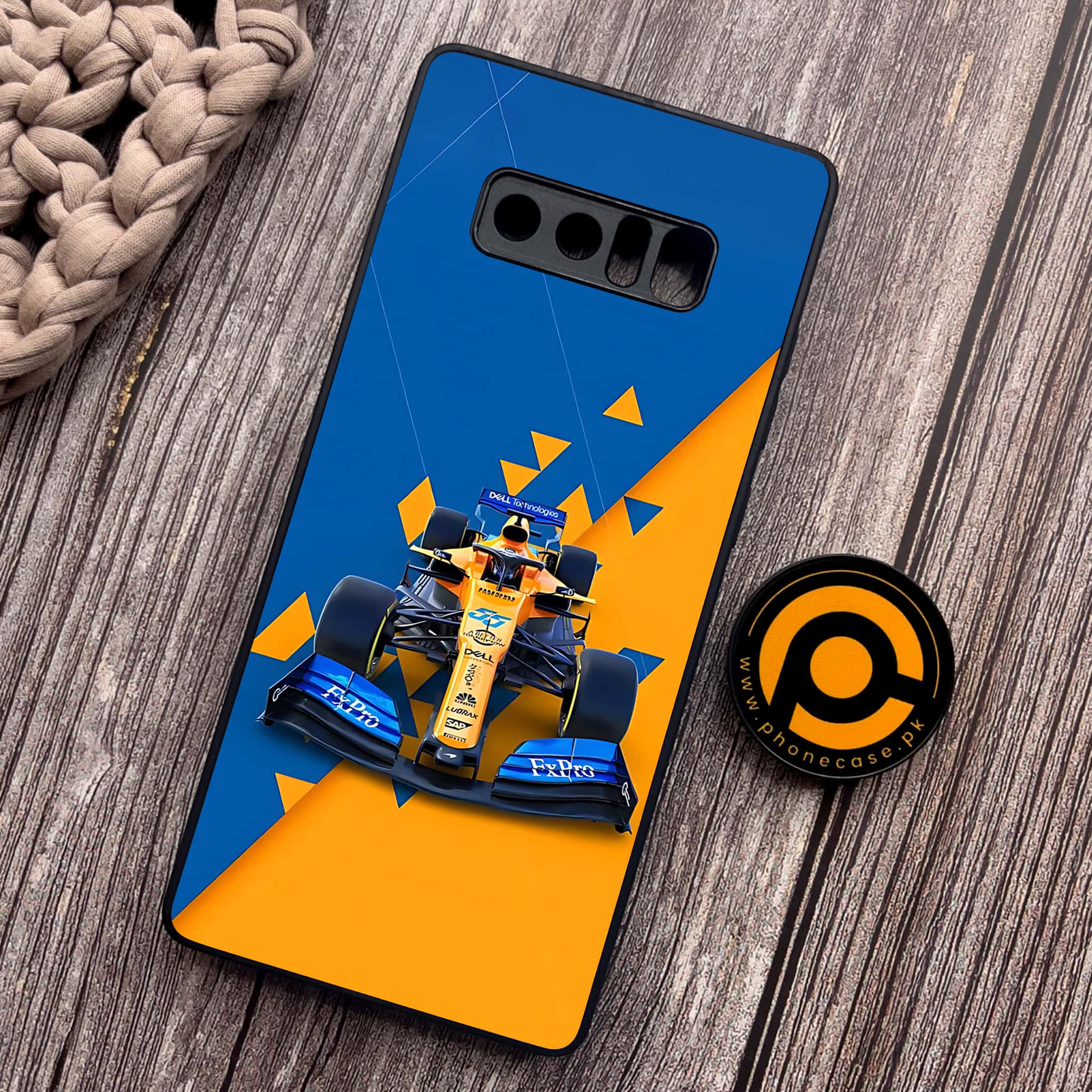 Samsung Galaxy Note 8 - Formula 1 Design Series - Premium Metal Printed soft Bumper shock Proof Case