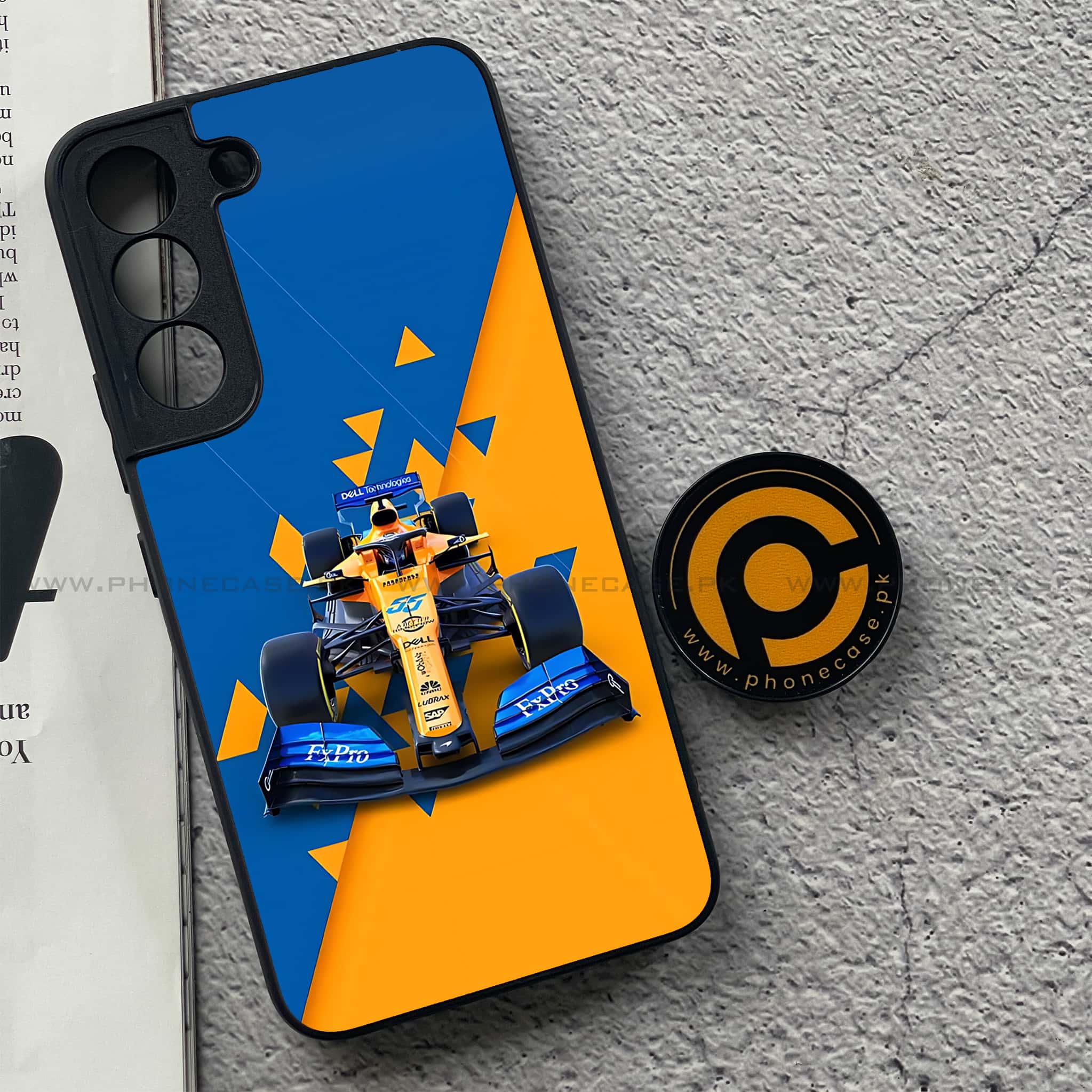 Samsung Galaxy S22 - Formula 1 Design Series - Premium Metal Printed soft Bumper shock Proof Case