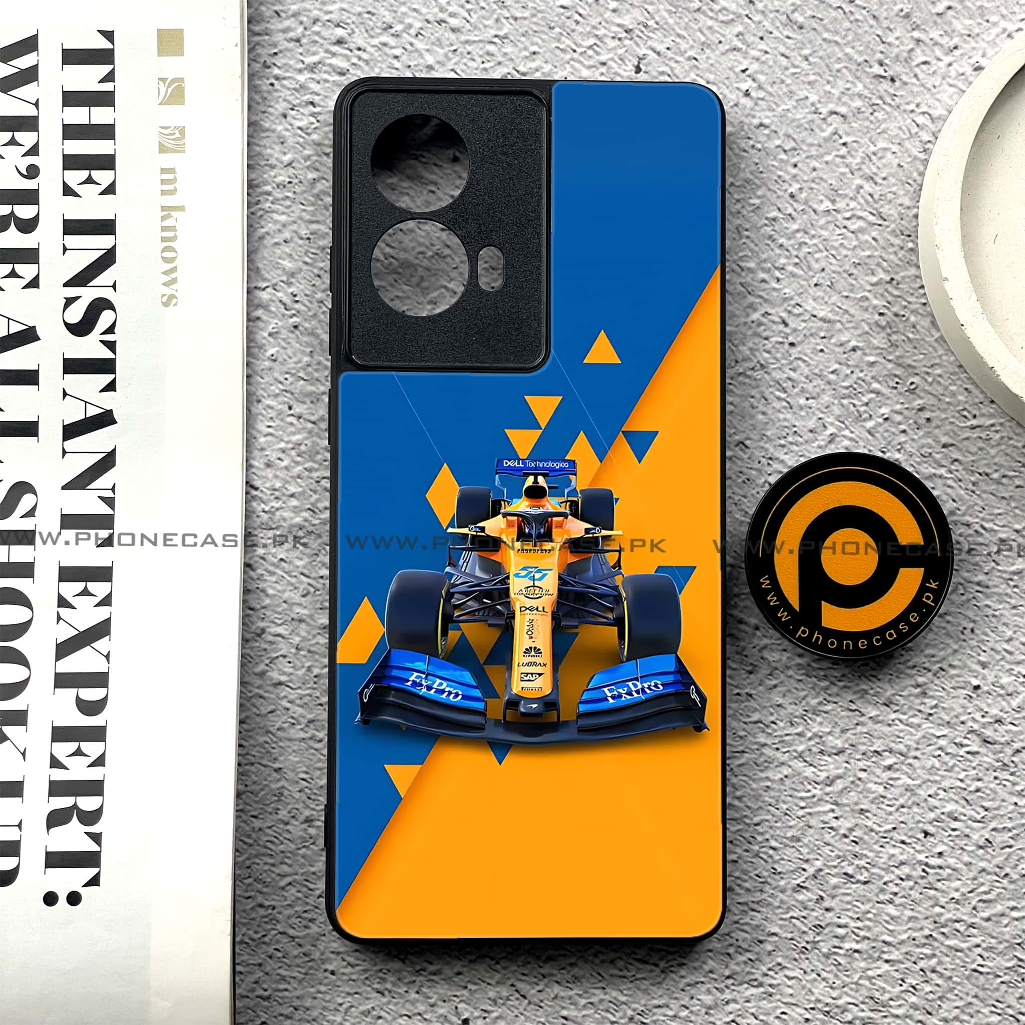 Moto G85 - Formula 1 Design - Premium Printed Glass soft Bumper shock Proof Case