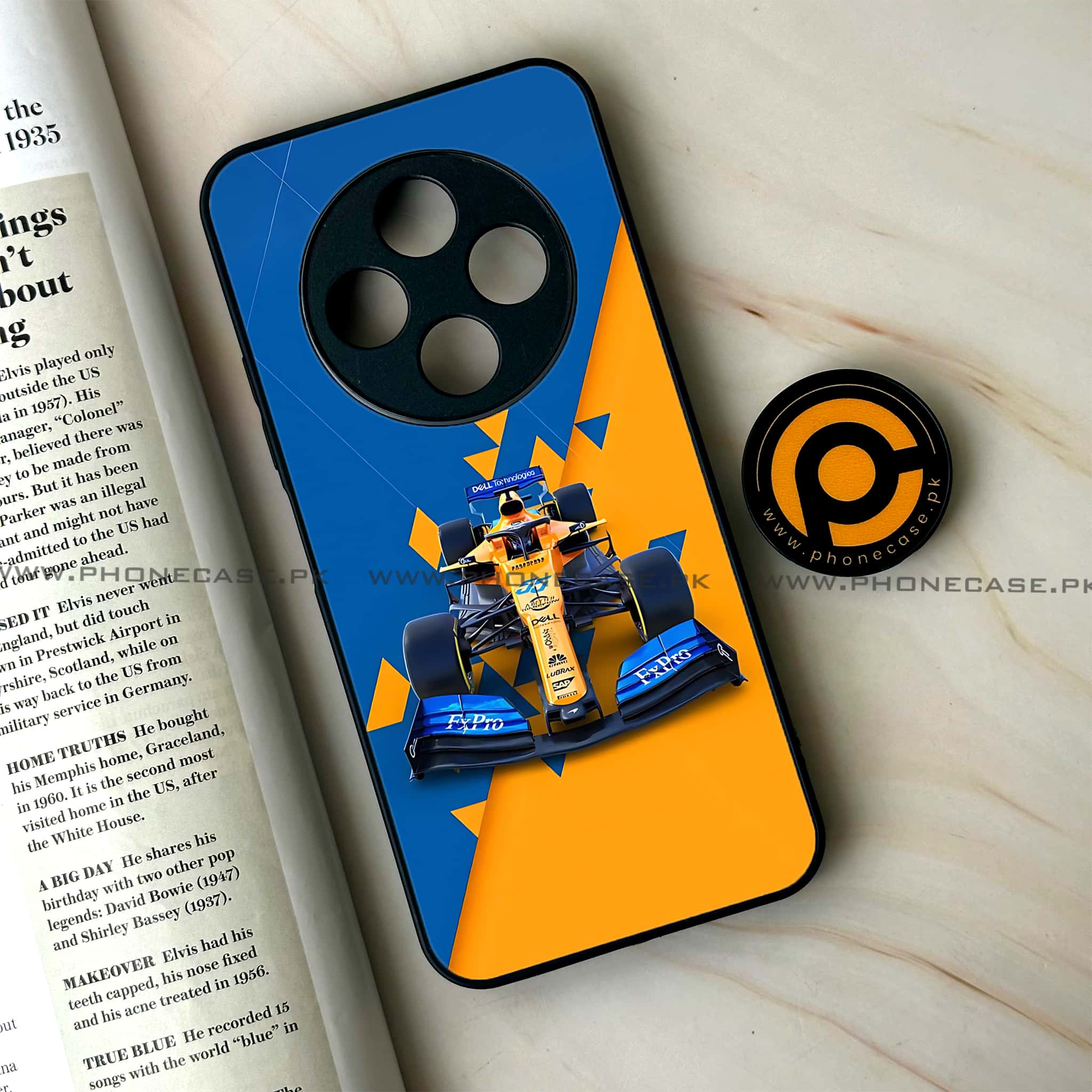 Oppo F27 Pro - Formula 1 Design Series - Premium Metal Printed soft Bumper Shock Proof Case