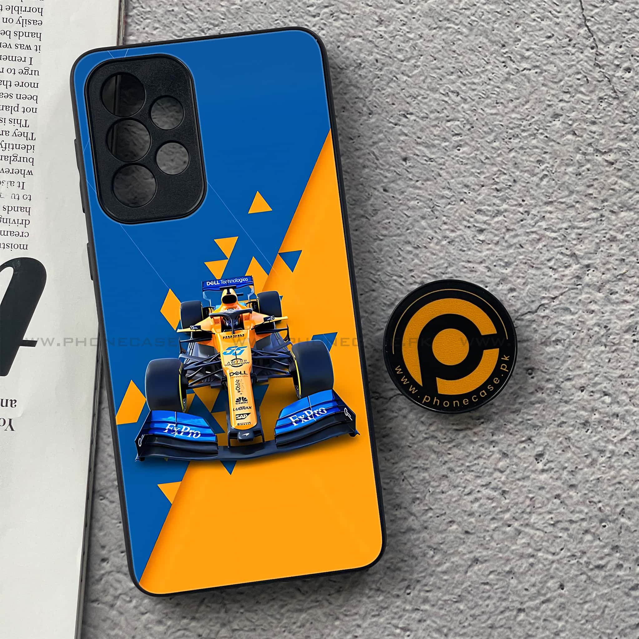 Samsung Galaxy A33- Formula 1 Design Series - Premium Printed Glass soft Bumper shock Proof Case