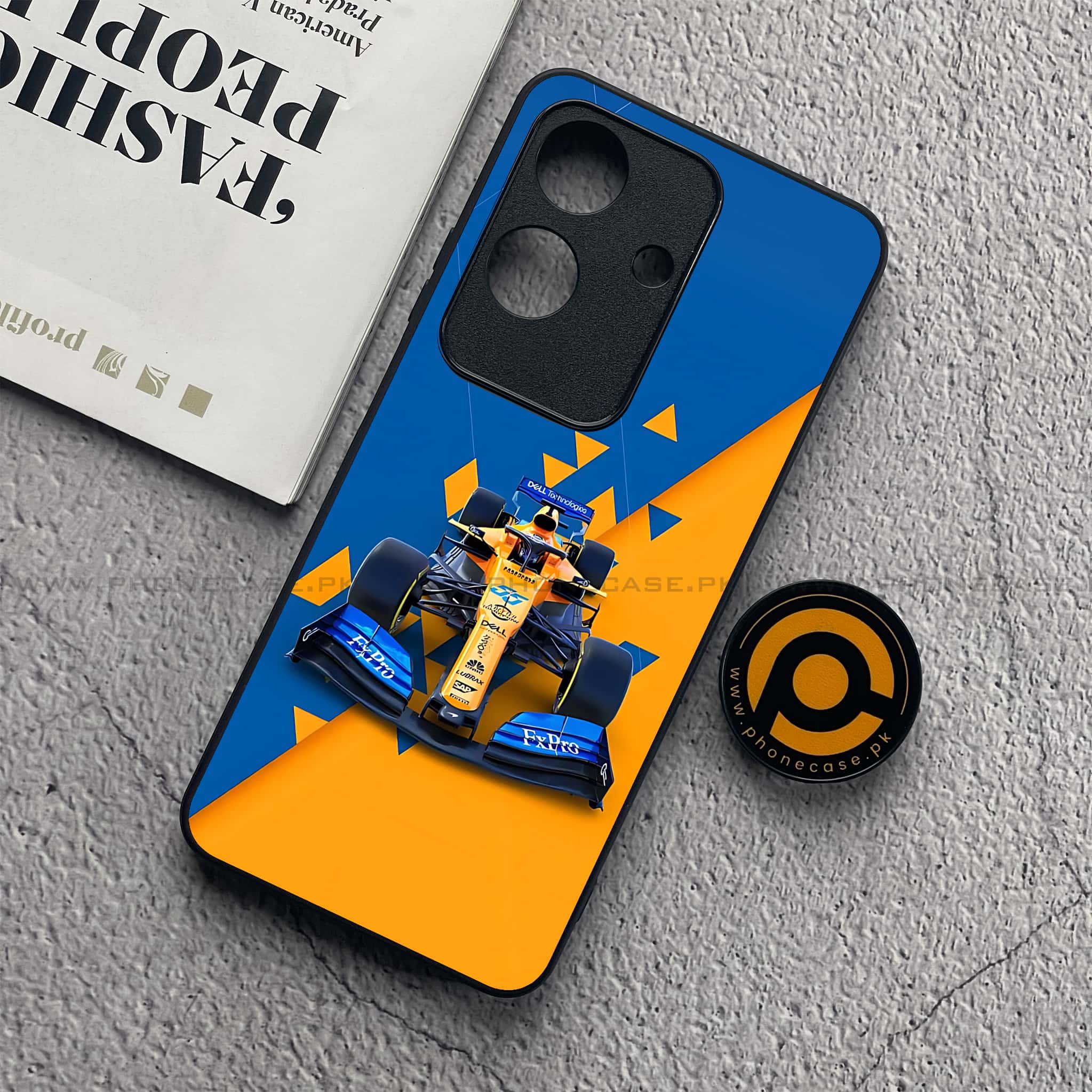 Realme Note 60x - Formula 1 Design Series - Premium Metal  Printed soft Bumper shock Proof Case