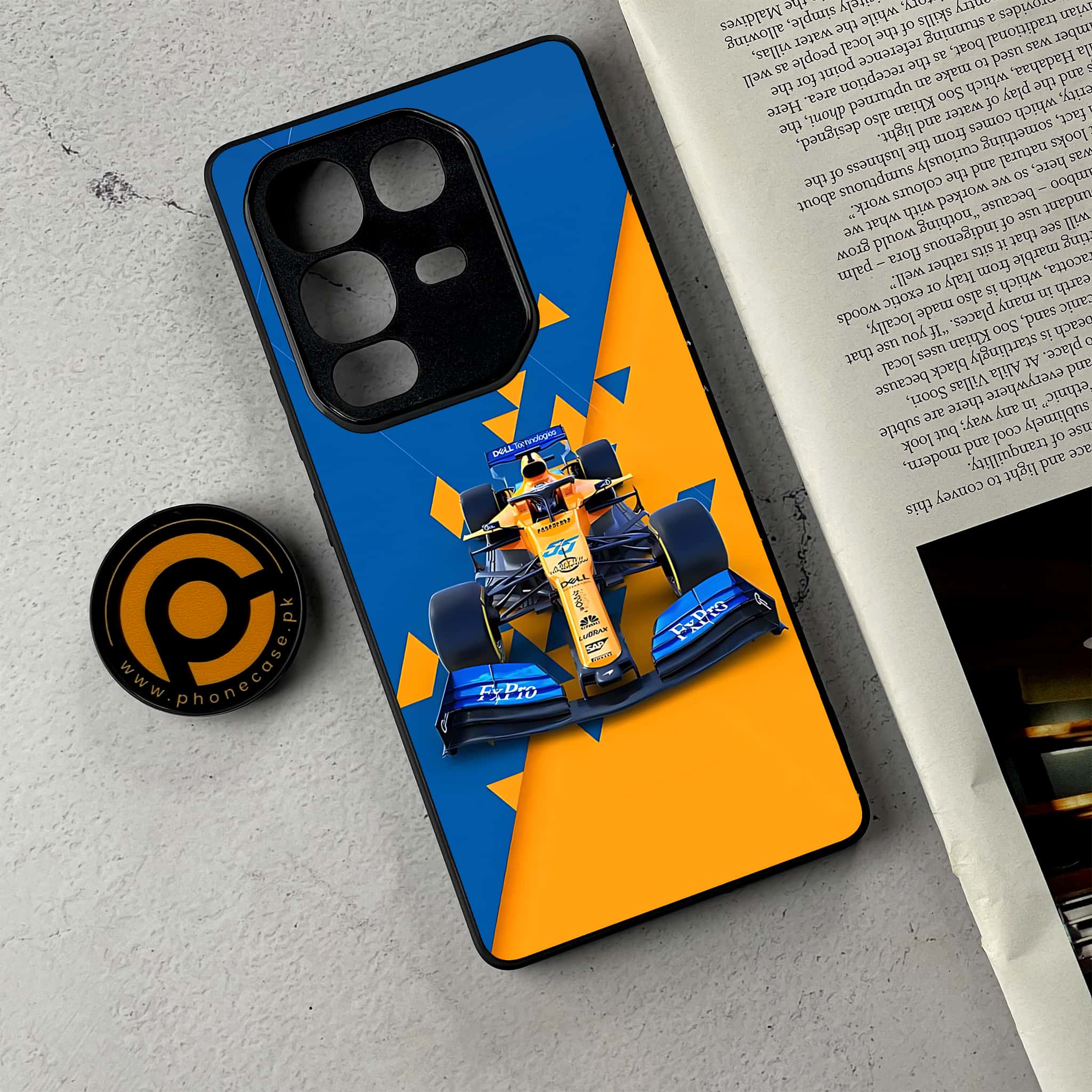 Infinix Note 50 - Formula 1 Design Series - Premium Metal Printed Soft Bumper Shockproof Case