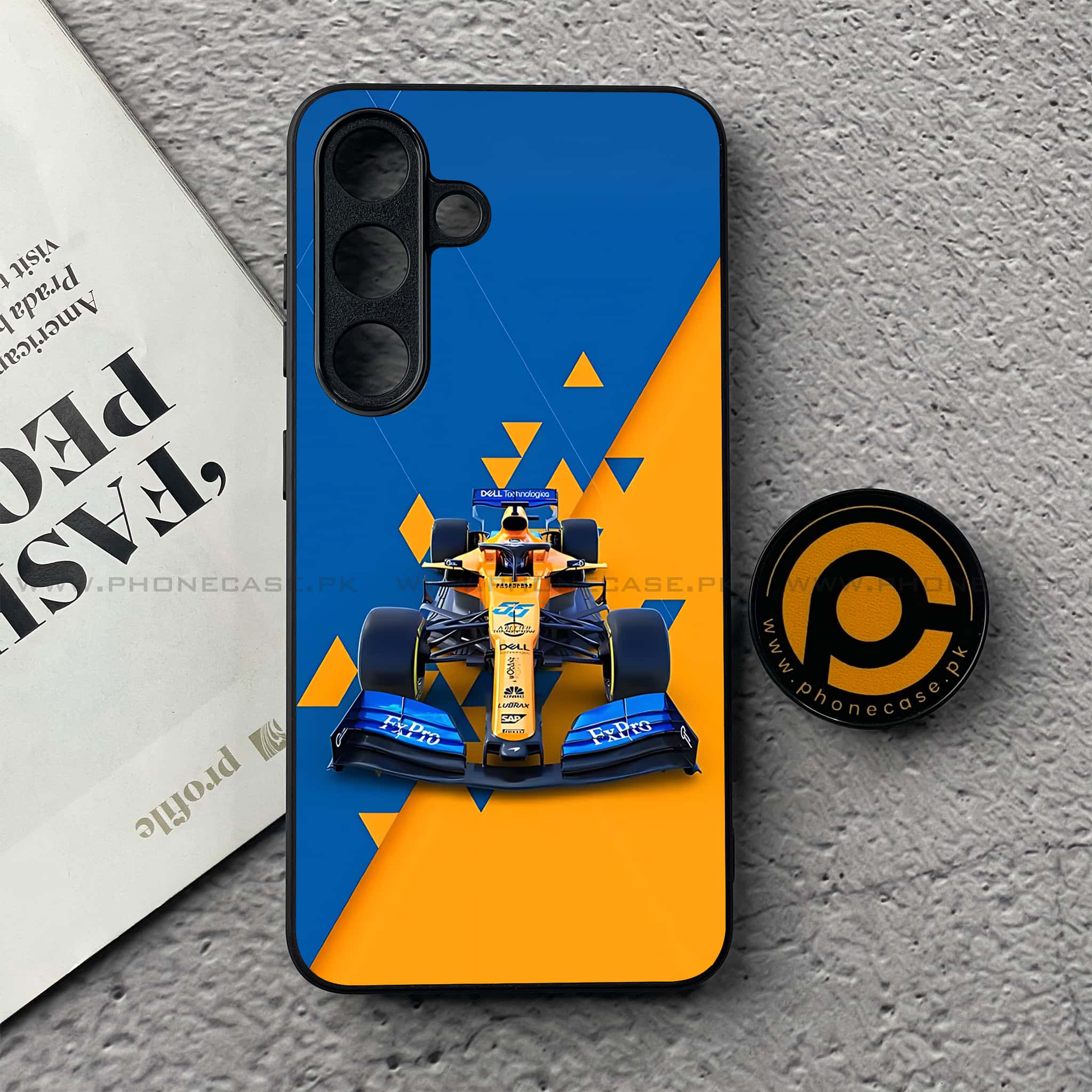 Samsung Galaxy S25 FE - Formula 1 Design Series - Premium Metal Printed soft Bumper shock Proof Case