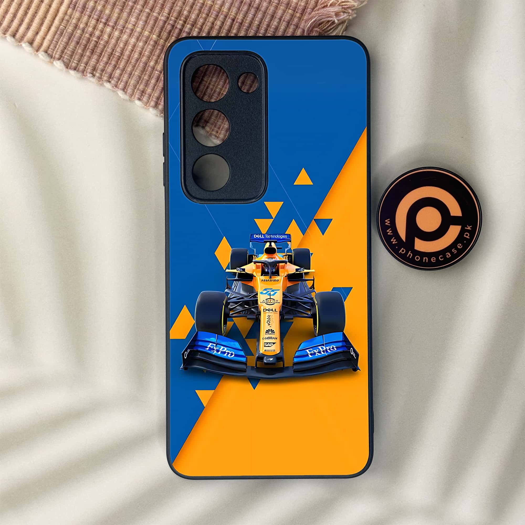 Oppo A5 2025 - Formula 1 Design Series - Premium Metal Printed soft Bumper shock Proof Case