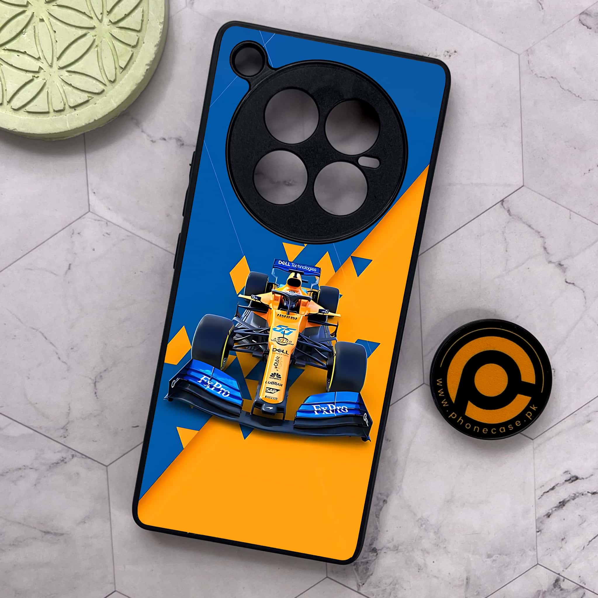 Infinix Zero 40 5G - Formula 1 Design Series - Premium Metal Printed soft Bumper shock Proof Case