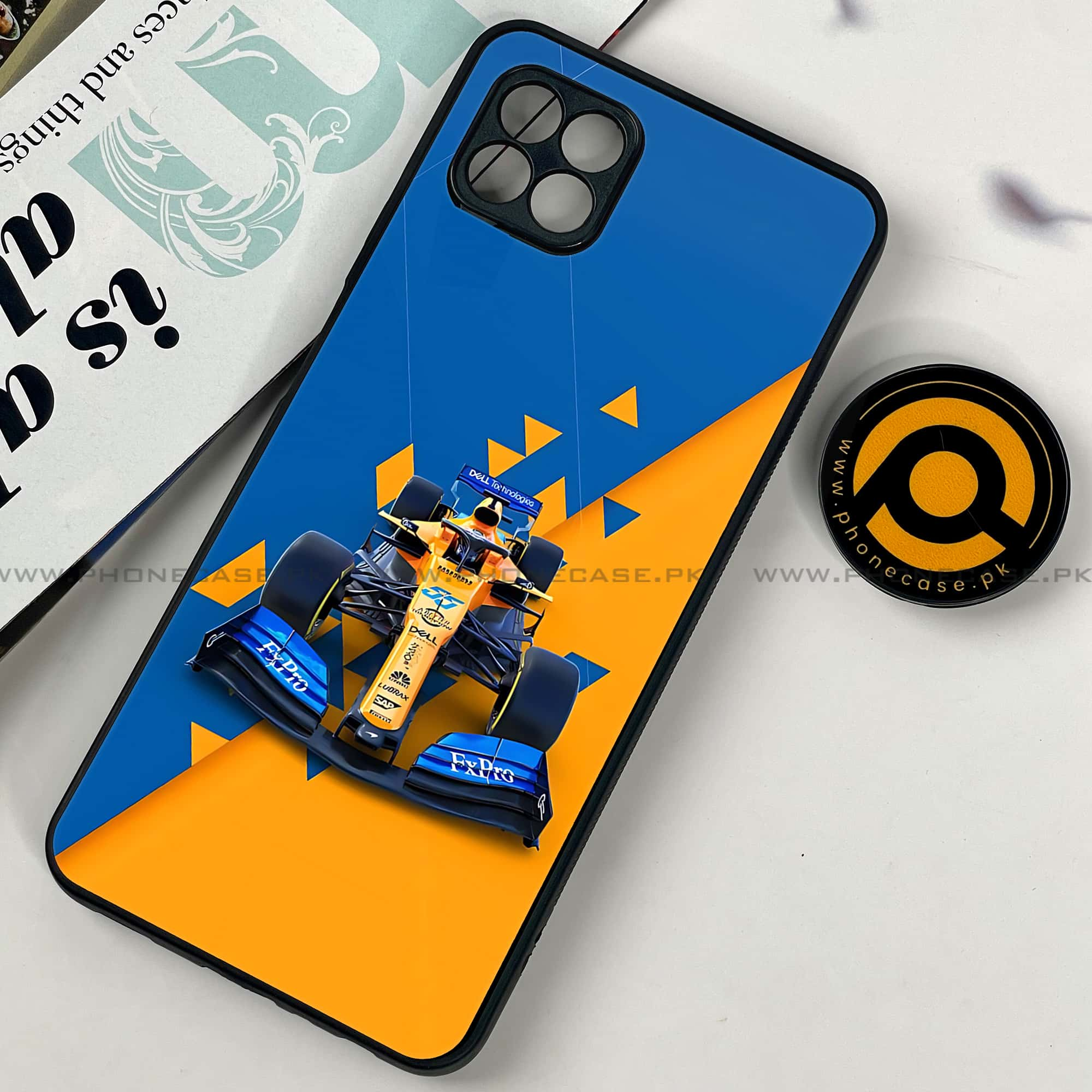 Samsung Galaxy A22 - Formula 1 Design - Premium Printed Metal soft Bumper shock Proof Case