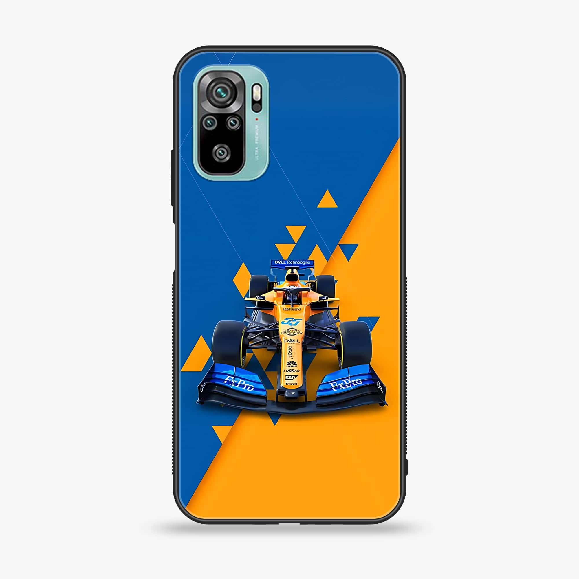 Xiaomi Redmi Note 10 - Formula 1 Design - Premium Printed Glass soft Bumper shock Proof Case